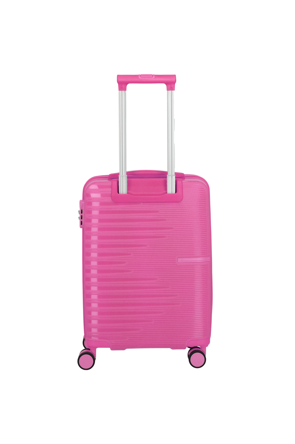 Travelite PACIFIC 4w Trolley S, Pink – Rückansicht