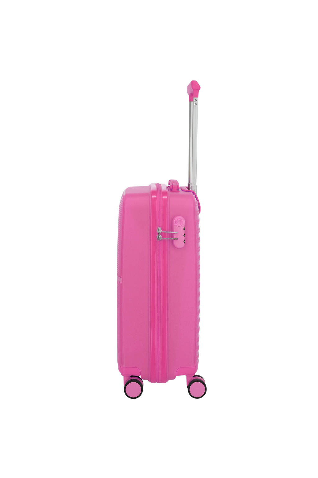 Travelite PACIFIC 4w Trolley S, Pink – Seitenansicht