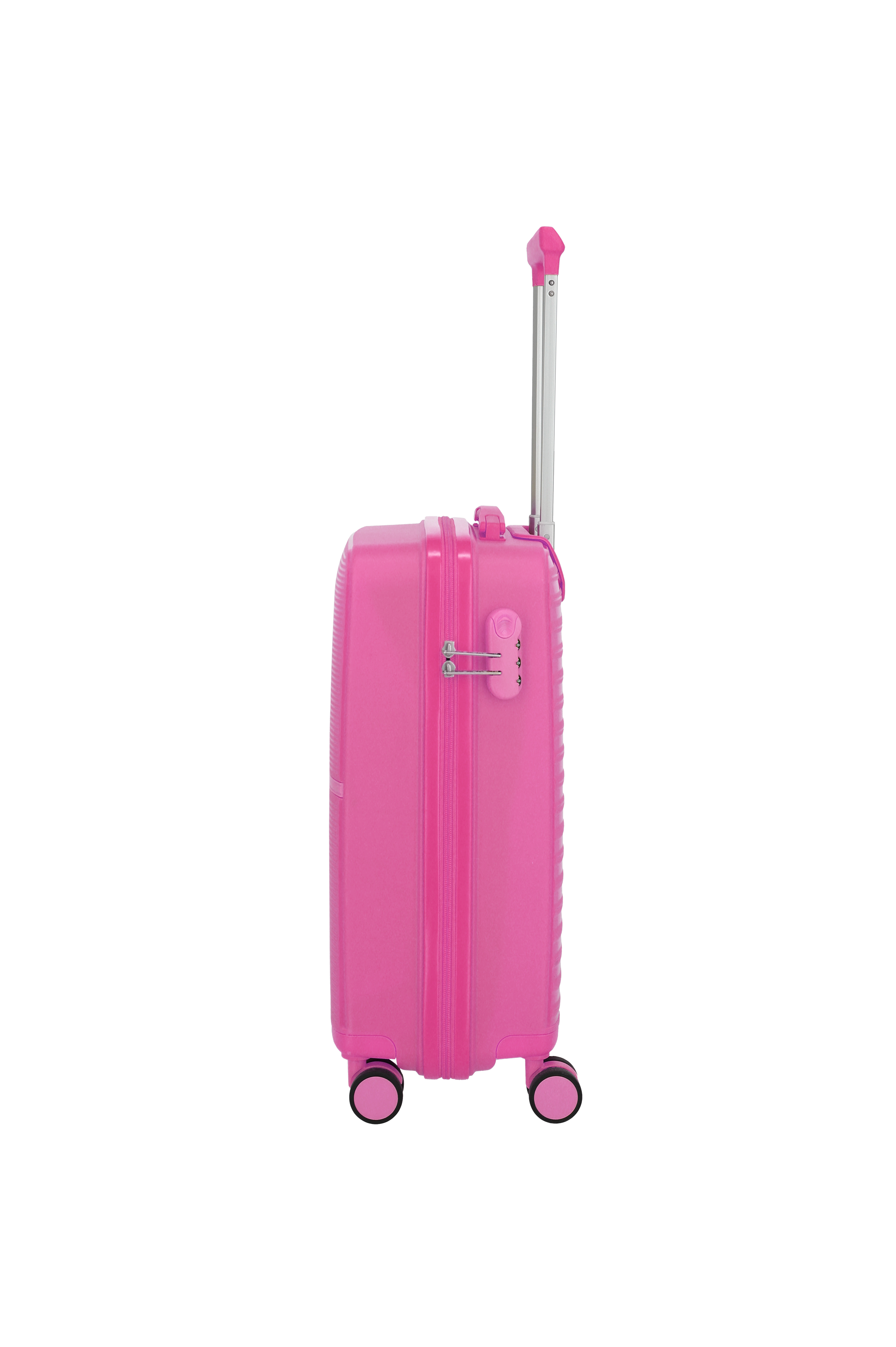 Travelite PACIFIC 4w Trolley S, Pink – Seitenansicht