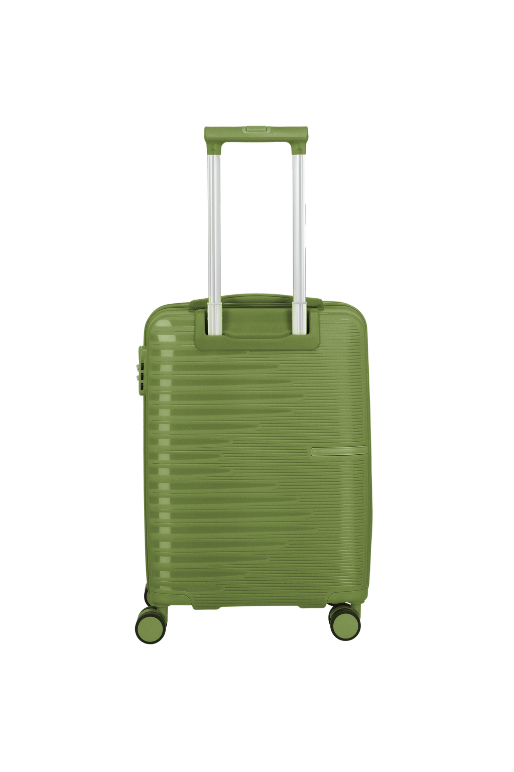Travelite PACIFIC 4w Trolley S, Olive – Rückansicht