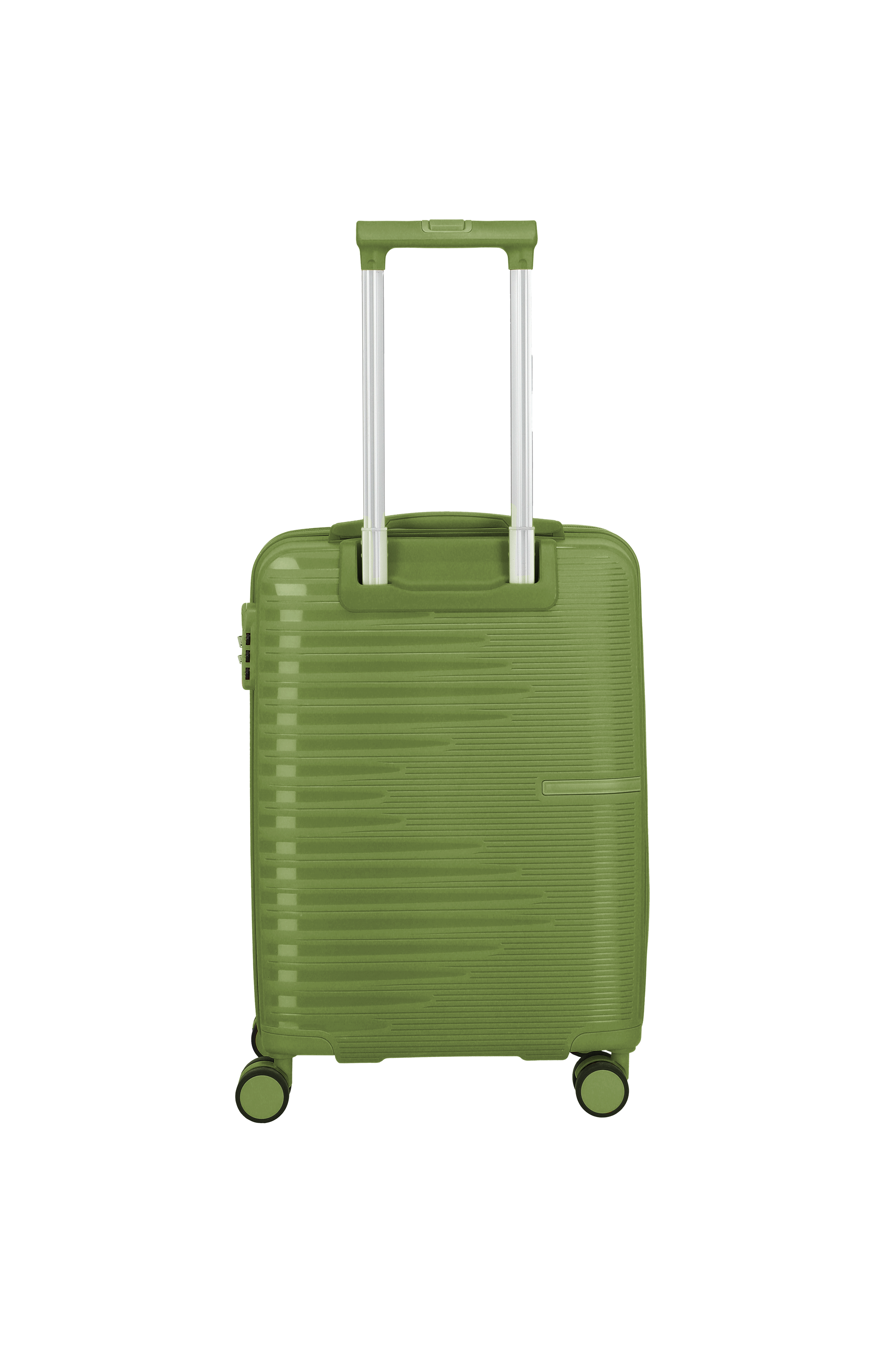 Travelite PACIFIC 4w Trolley S, Olive – Rückansicht