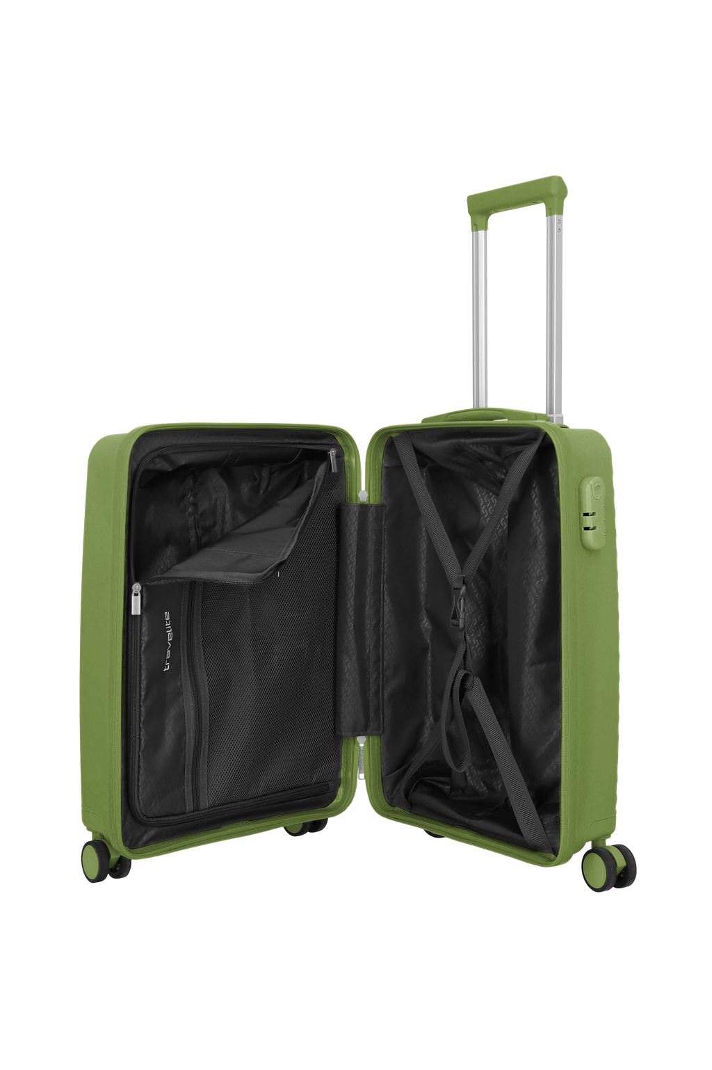 Travelite PACIFIC 4w Trolley S, Olive – Innenansicht
