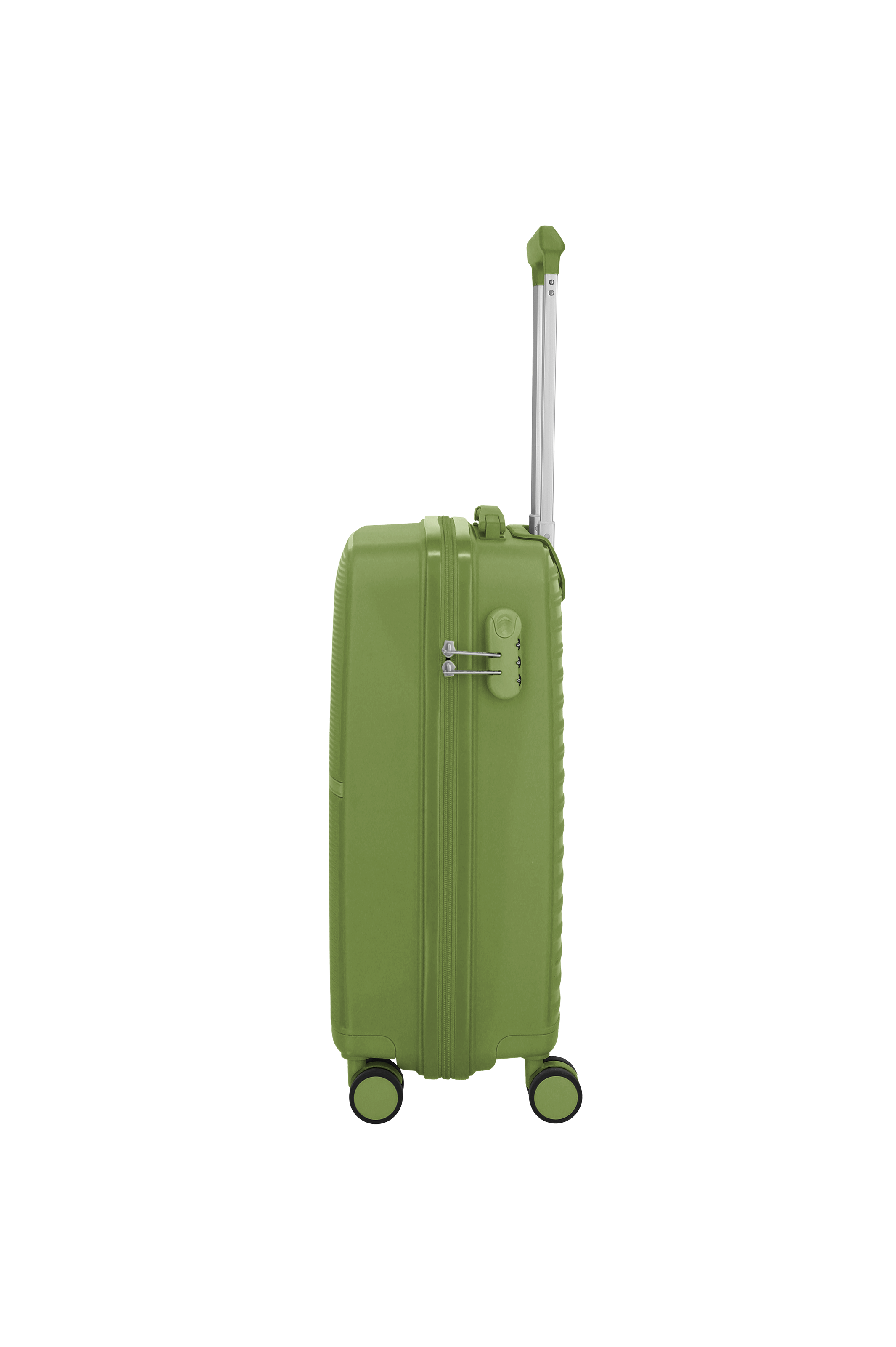 Travelite PACIFIC 4w Trolley S, Olive – Seitenansicht