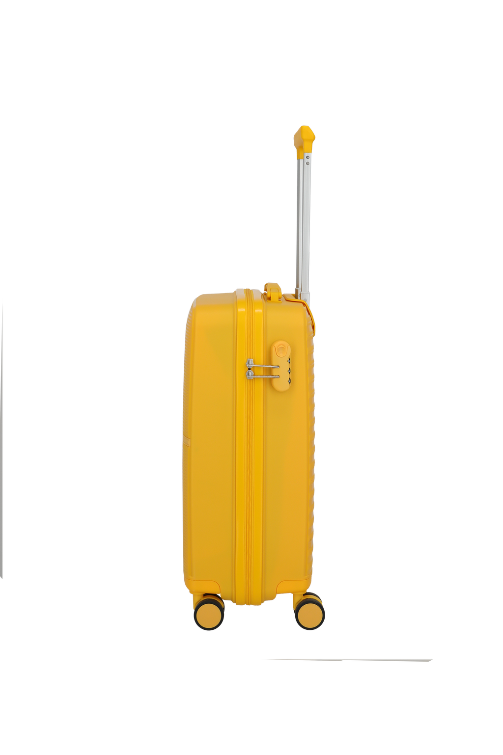 Travelite PACIFIC 4w Trolley S, Yellow – Seitenansicht