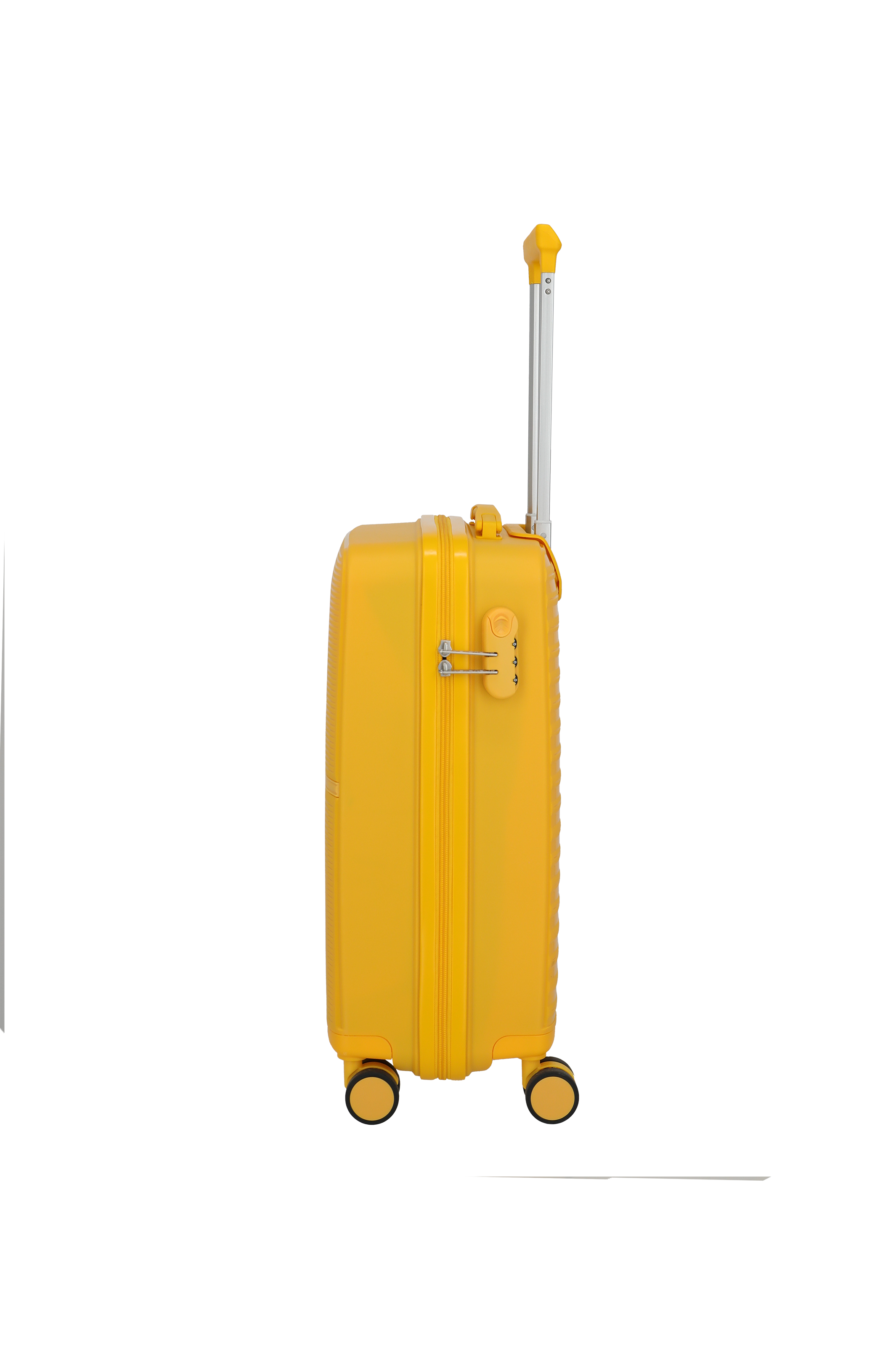 Travelite PACIFIC 4w Trolley S, Yellow – Seitenansicht