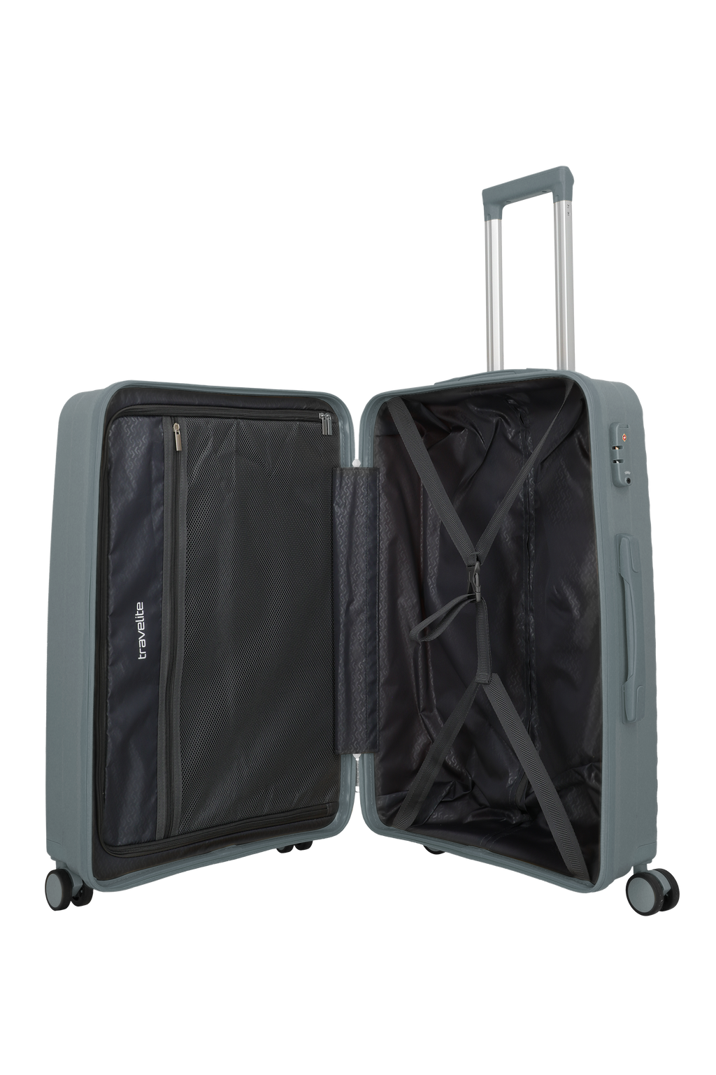 Travelite PACIFIC 4w Trolley M, Anthracite – Innenansicht
