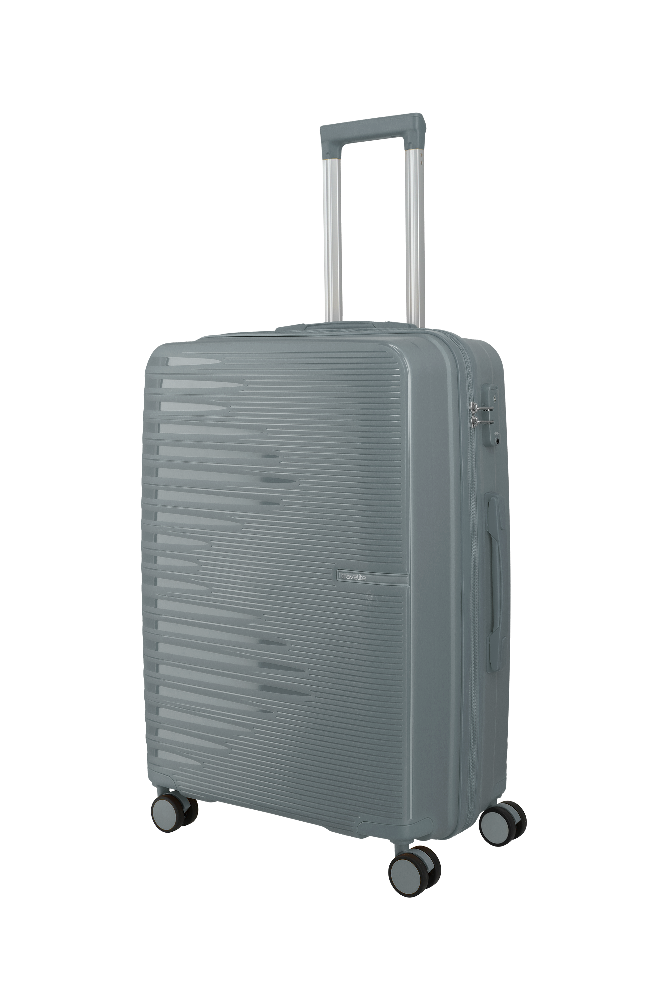 Travelite PACIFIC 4w Trolley M, Anthracite – Schrägansicht