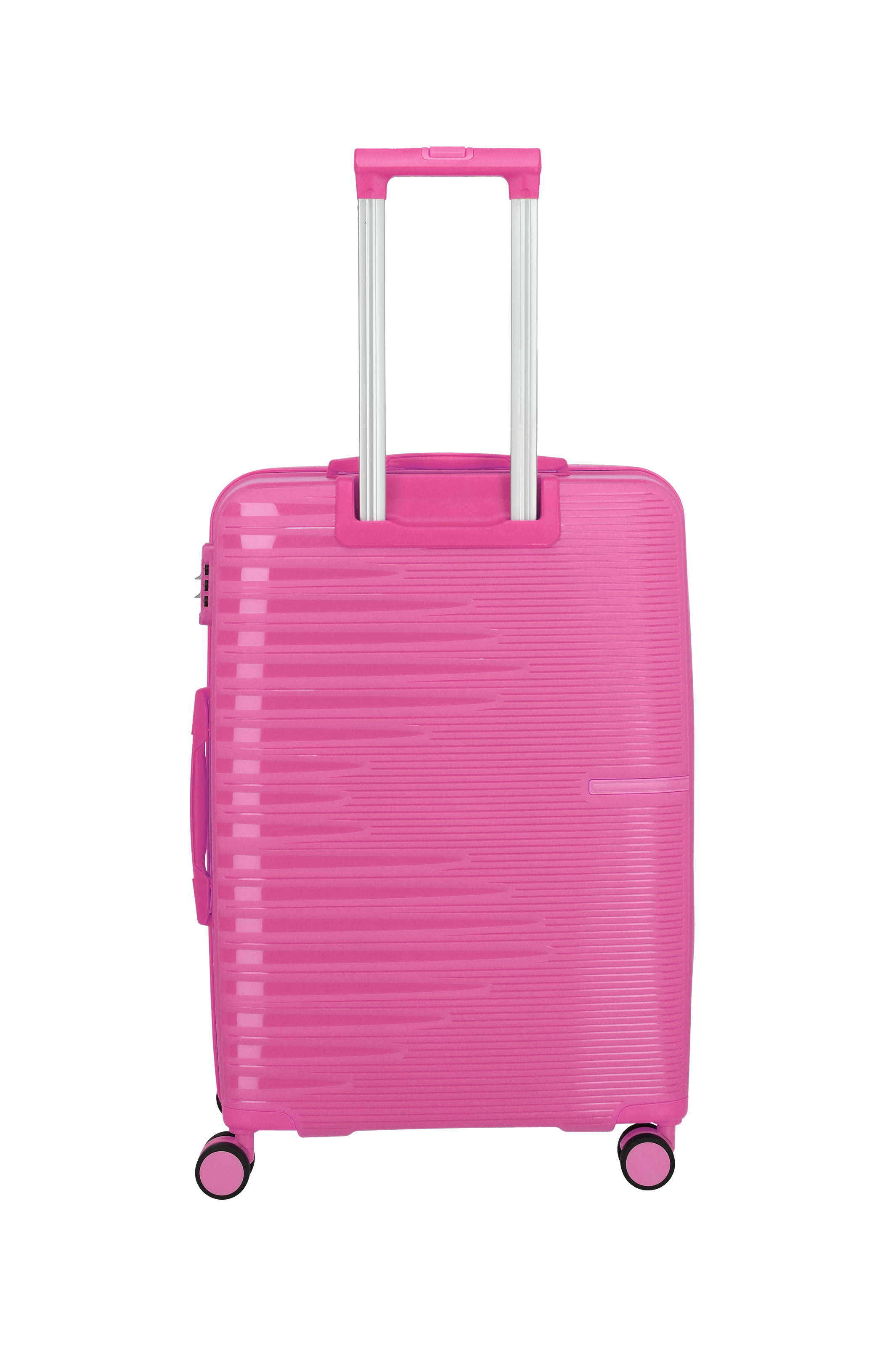 Travelite PACIFIC 4w Trolley M, Pink – Rückansicht