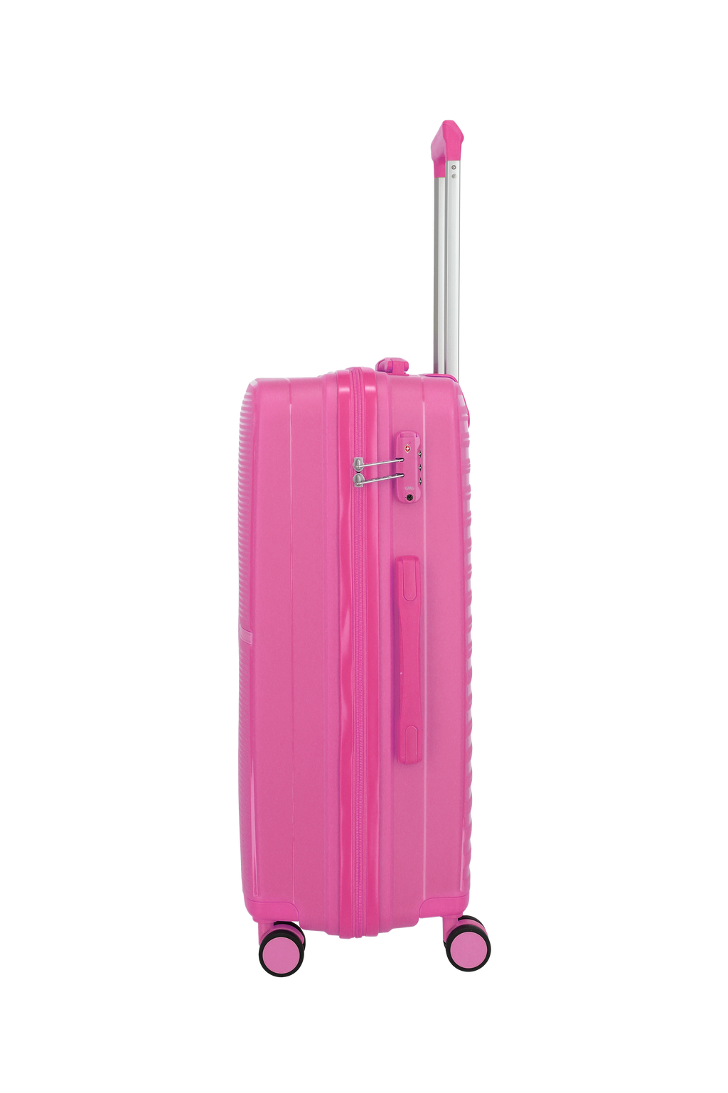 Travelite PACIFIC 4w Trolley M, Pink – Seitenansicht
