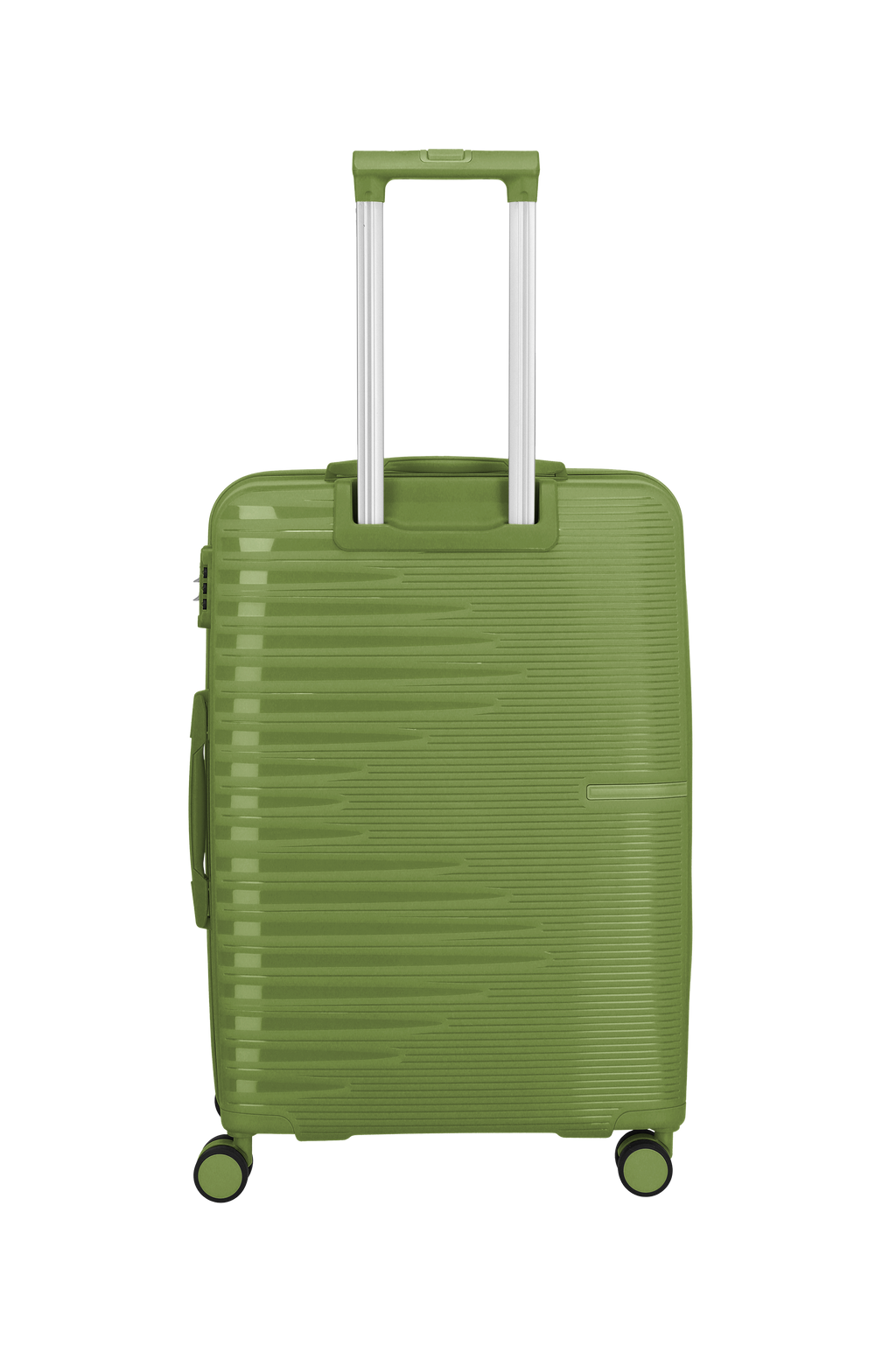 Travelite PACIFIC 4w Trolley M, Olive – Rückansicht