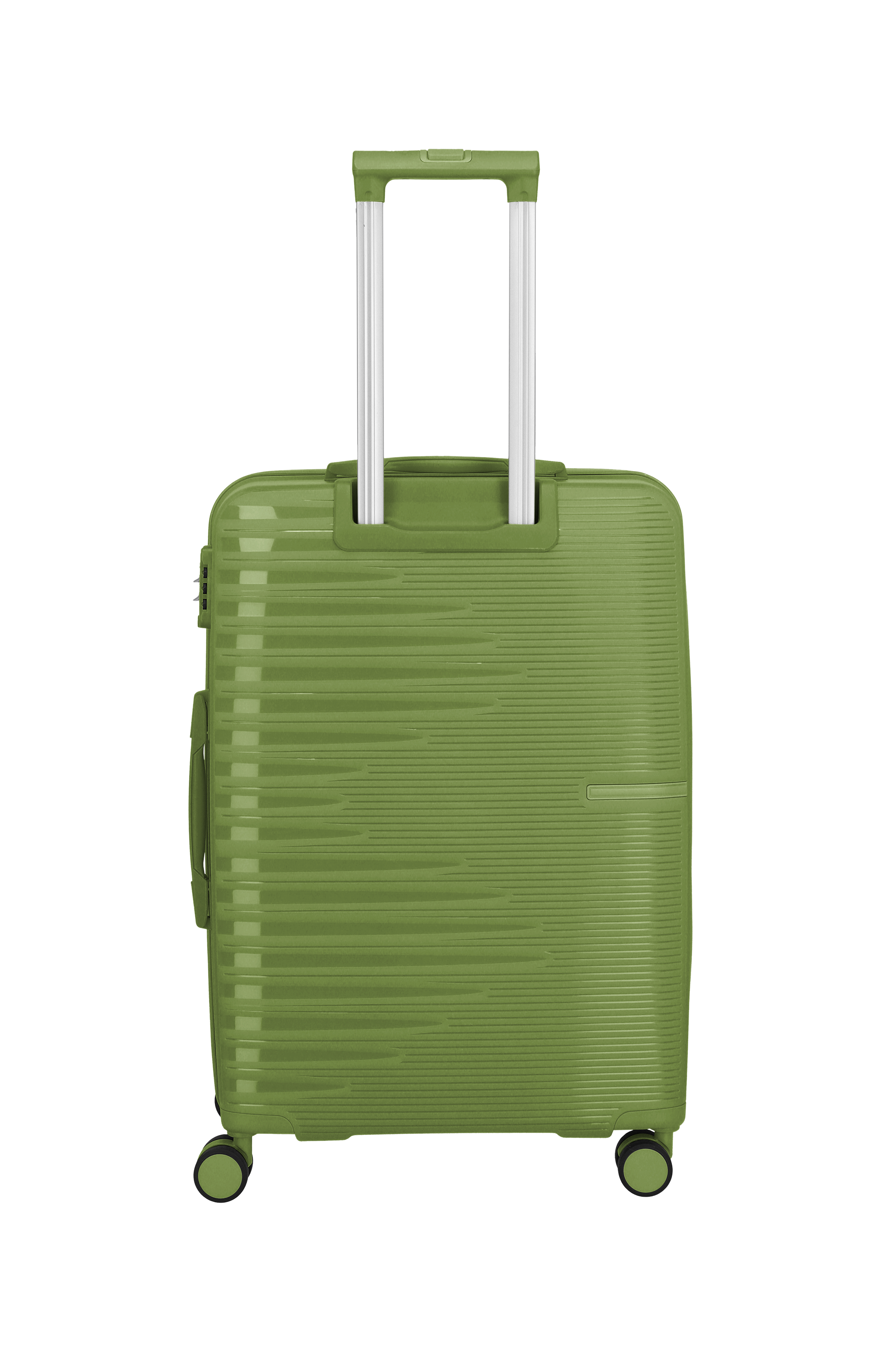 Travelite PACIFIC 4w Trolley M, Olive – Rückansicht