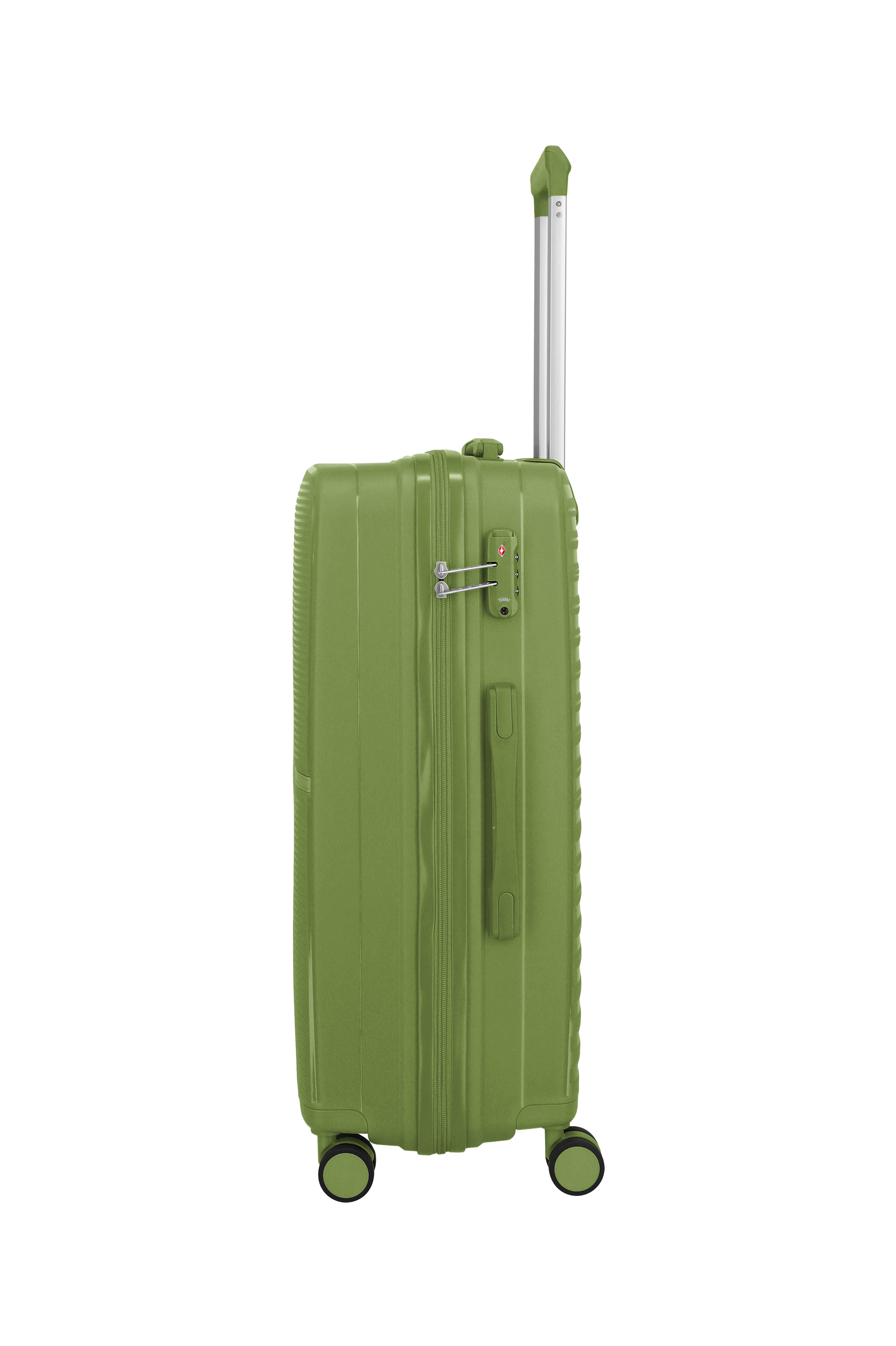 Travelite PACIFIC 4w Trolley M, Olive – Seitenansicht