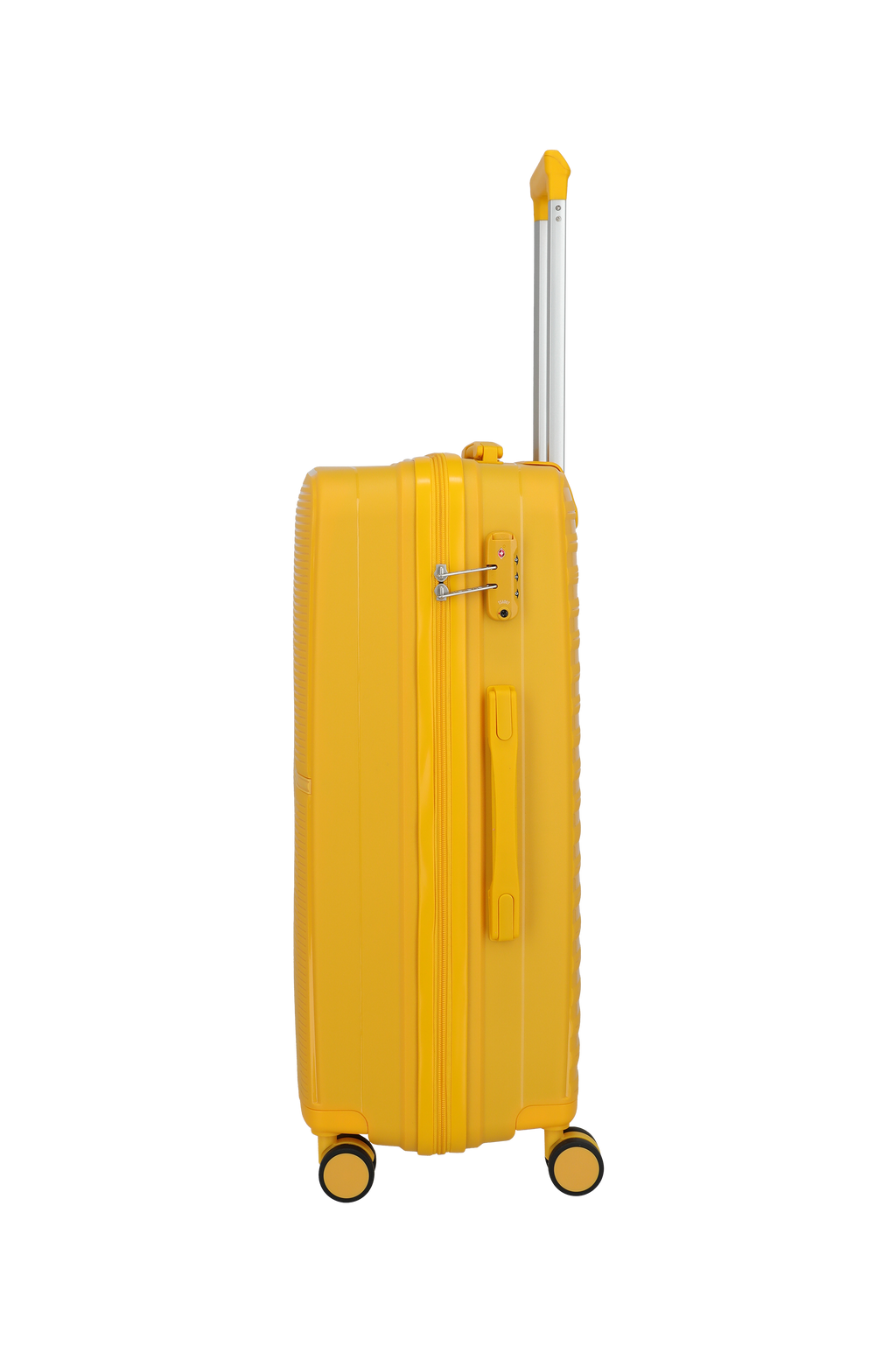 Travelite PACIFIC 4w Trolley M, Yellow – Seitenansicht