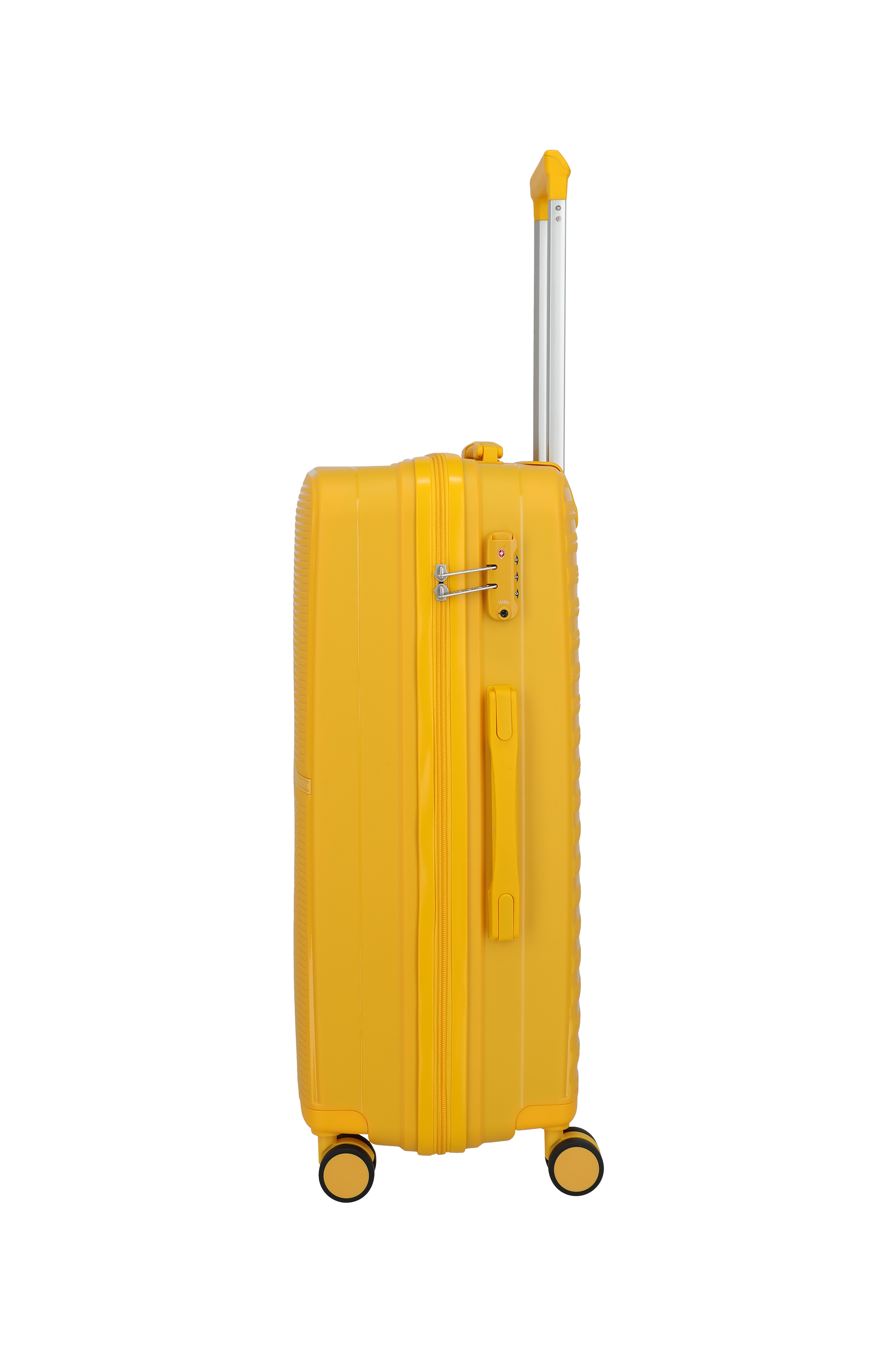 Travelite PACIFIC 4w Trolley M, Yellow – Seitenansicht