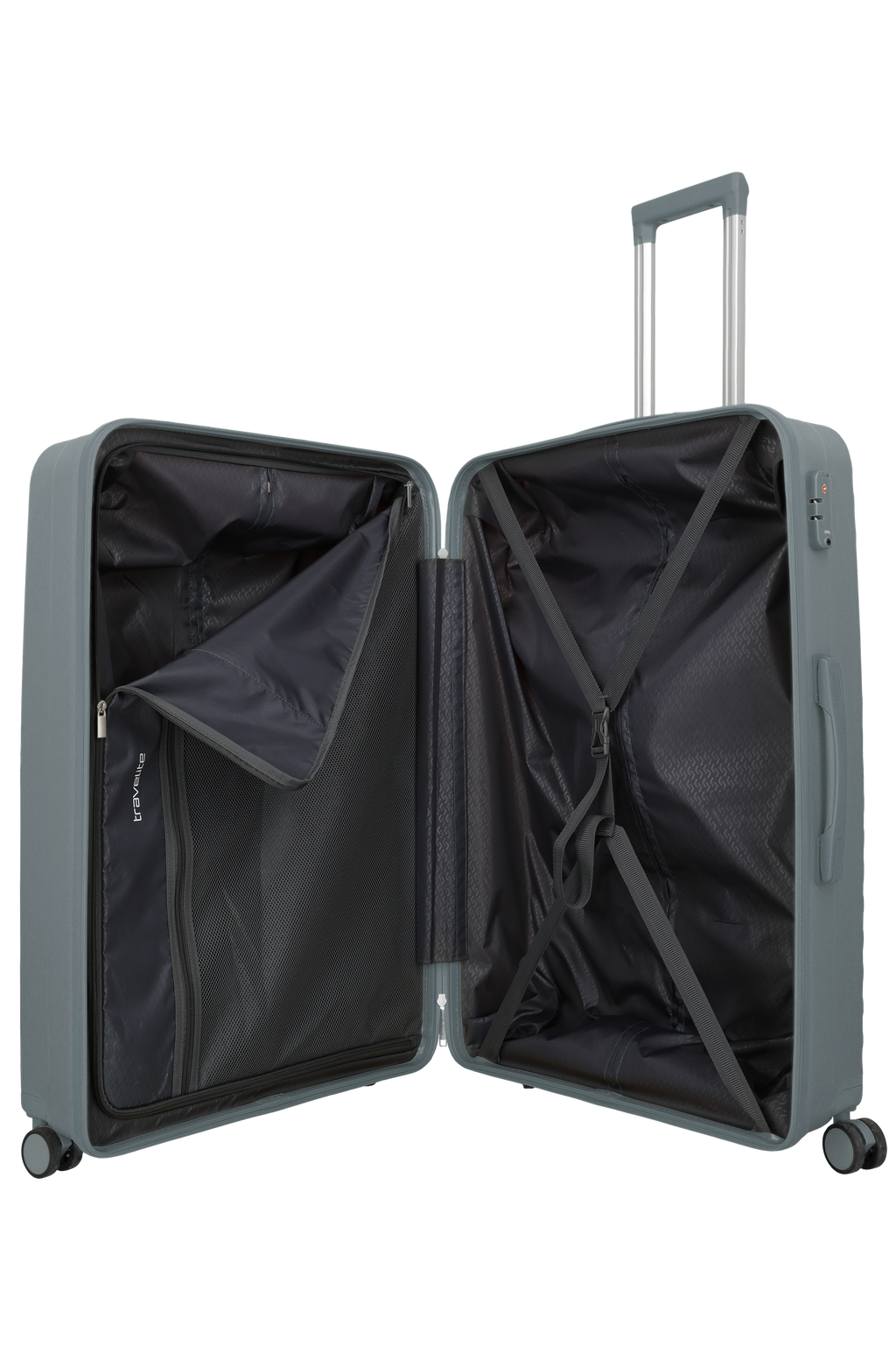 Travelite PACIFIC 4w Trolley L, Anthracite – Innenansicht