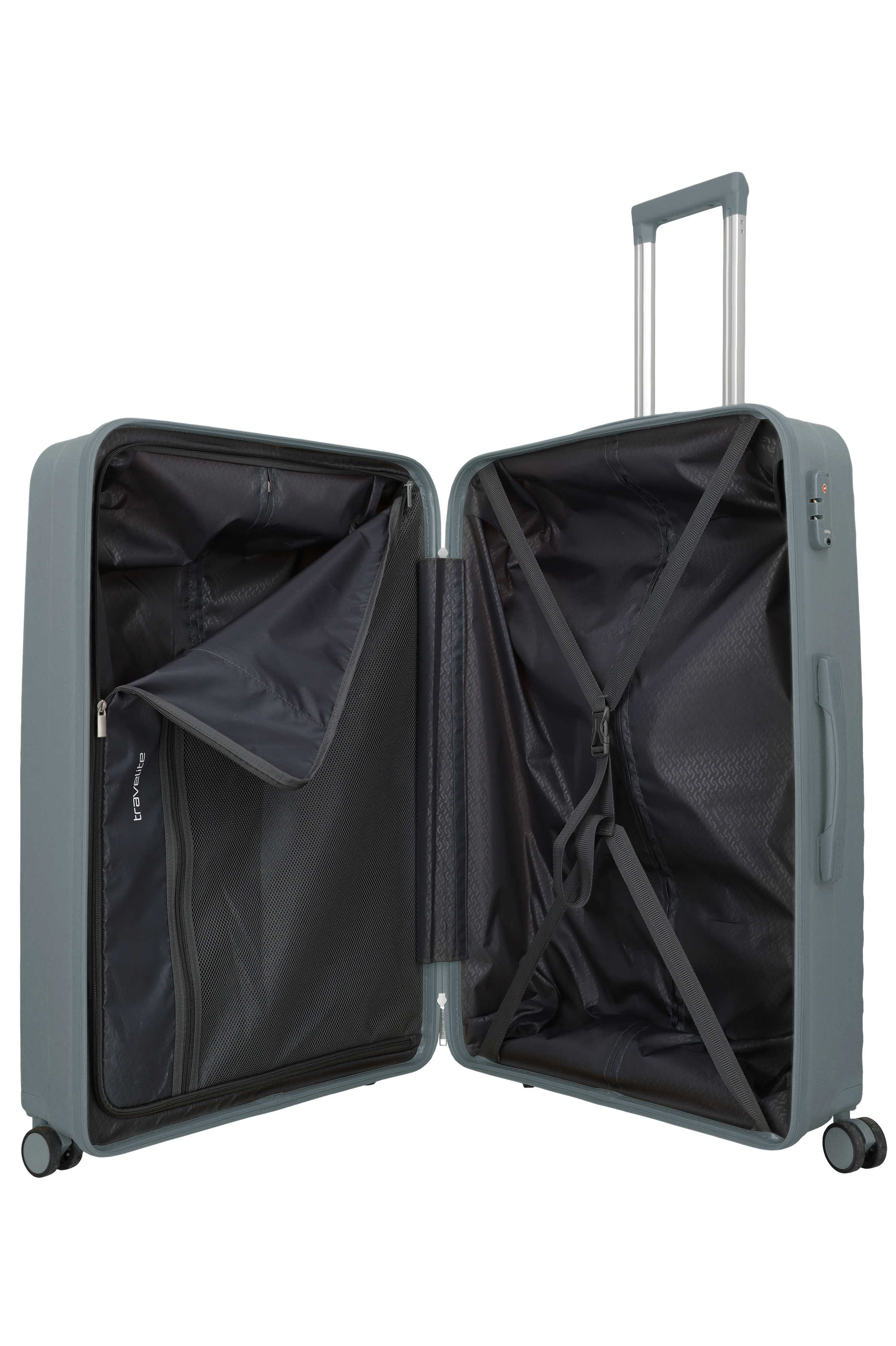 Travelite PACIFIC 4w Trolley L, Anthracite – Innenansicht