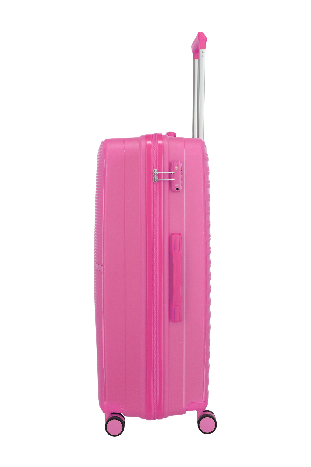 Travelite PACIFIC 4w Trolley L, Pink – Seitenansicht