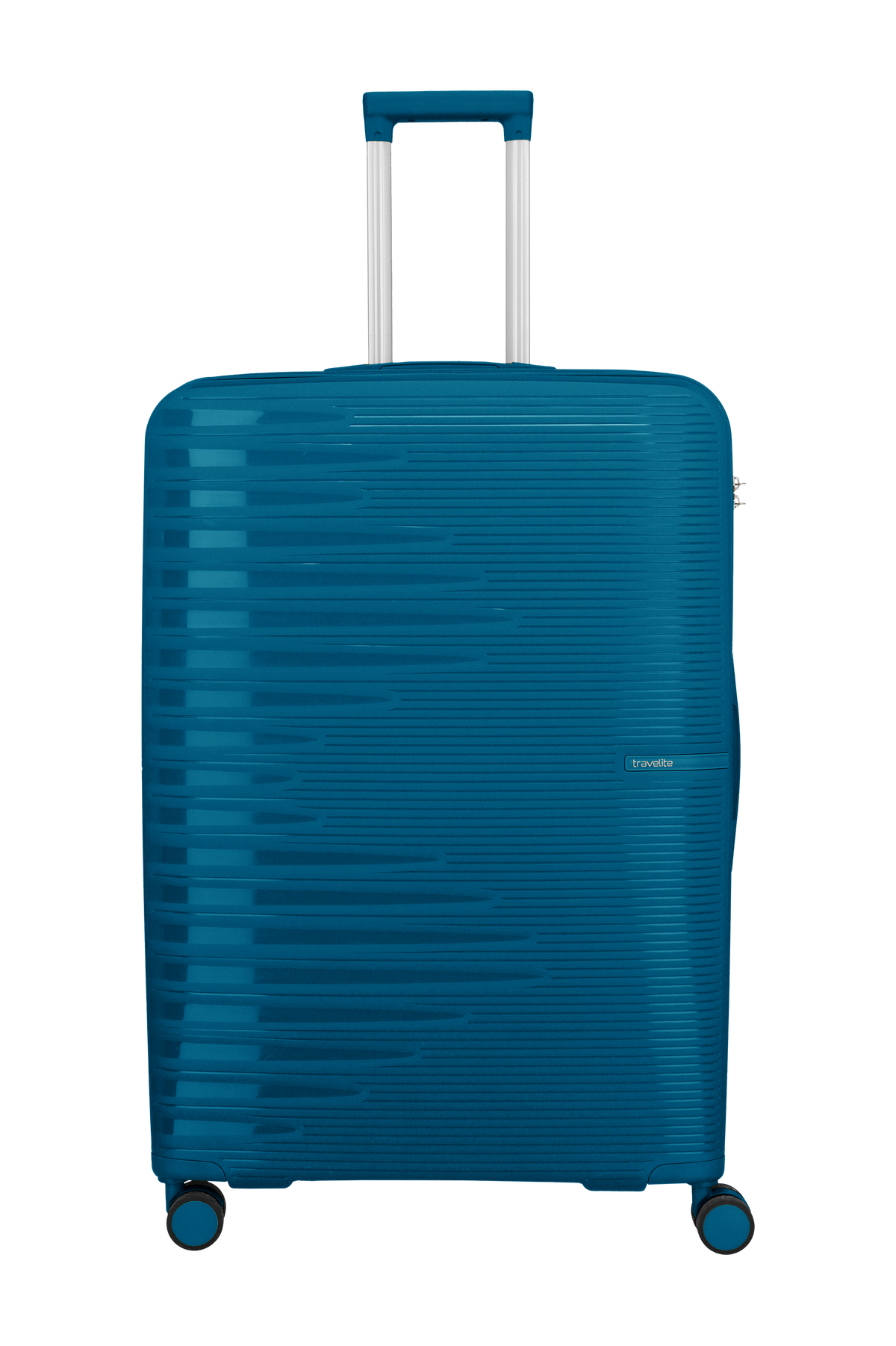 Travelite PACIFIC Trolley L Petrol – Vorderansicht
