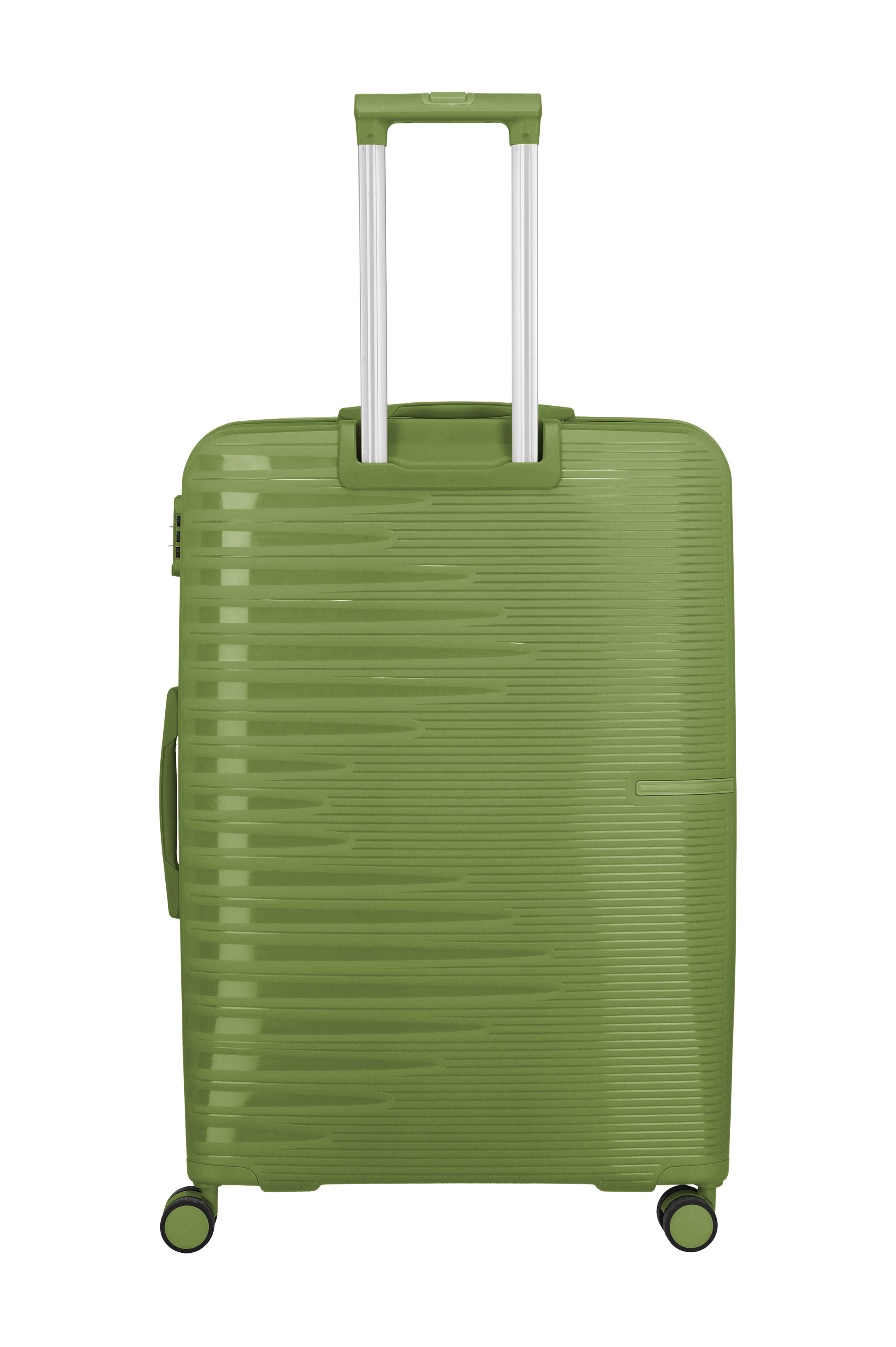 Travelite PACIFIC 4w Trolley L, Olive – Rückansicht