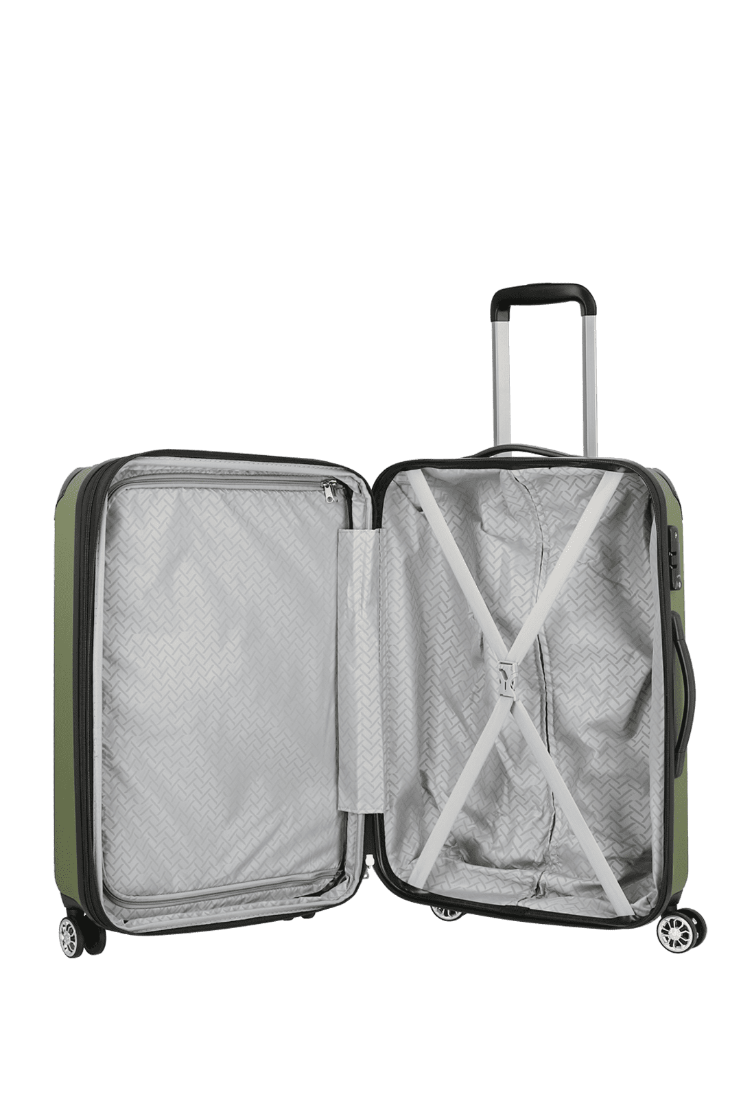 Travelite CITY 4w Trolley M erw., Grün – Produktansicht 6