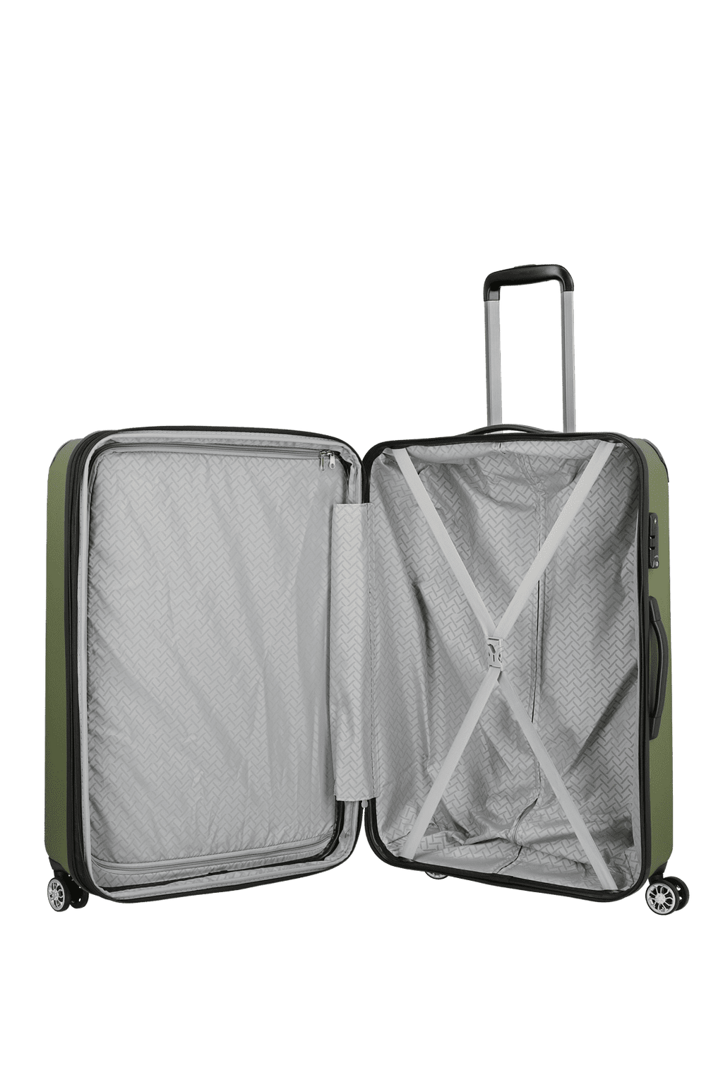Travelite CITY 4w Trolley L erw., Grün – Produktansicht 4