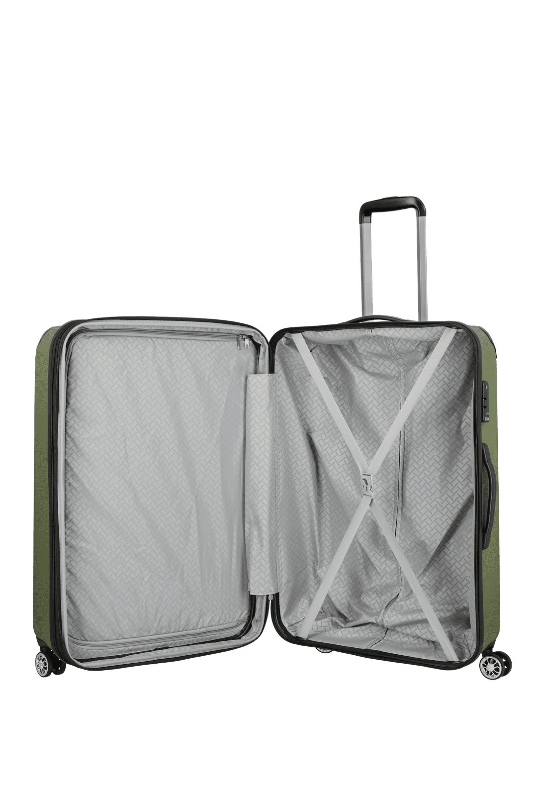 Travelite CITY 4w Trolley L erw., Grün – Produktansicht 4