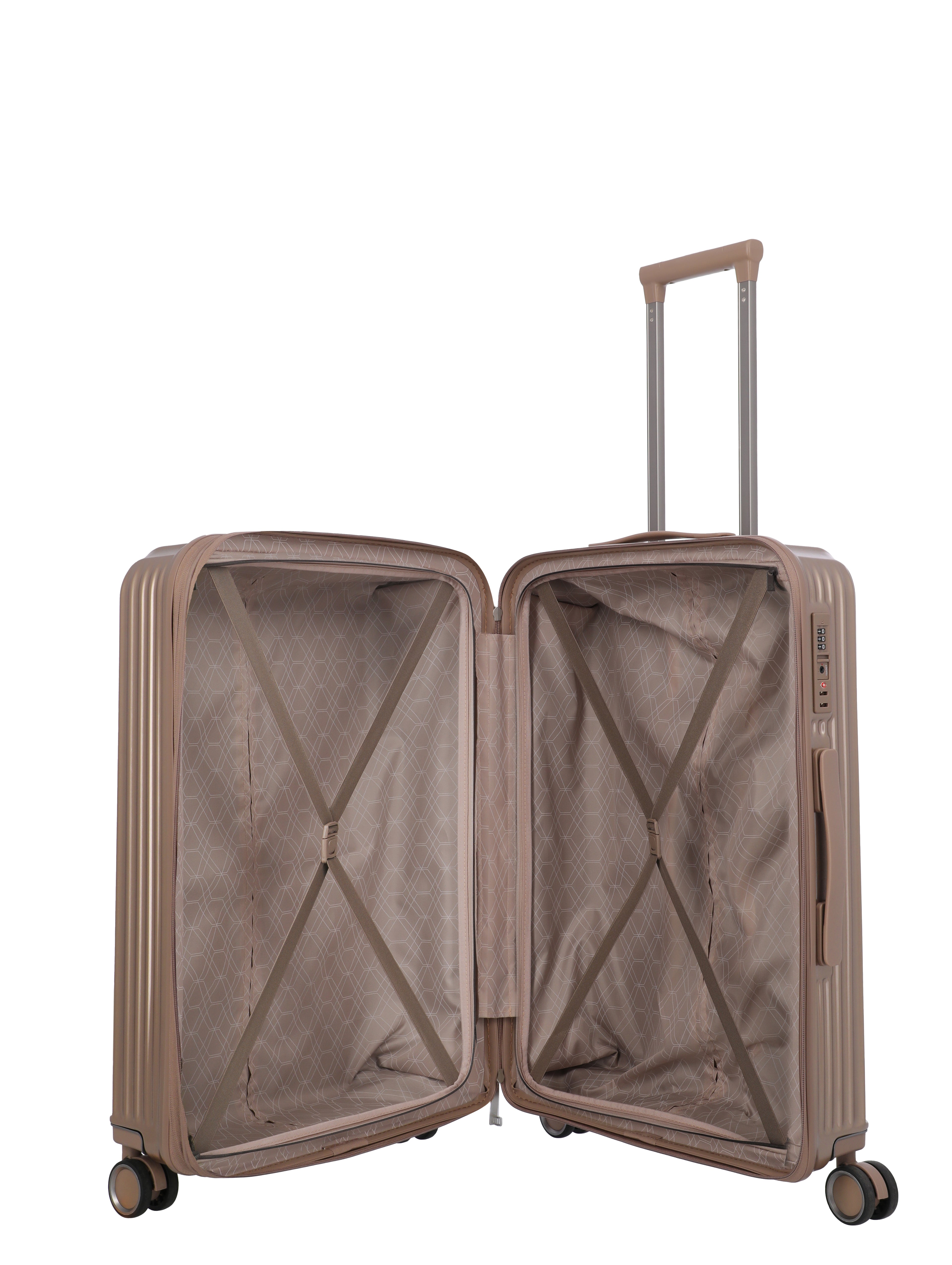 Travelite PAROS 4w Trolley M erw., Cappuccino