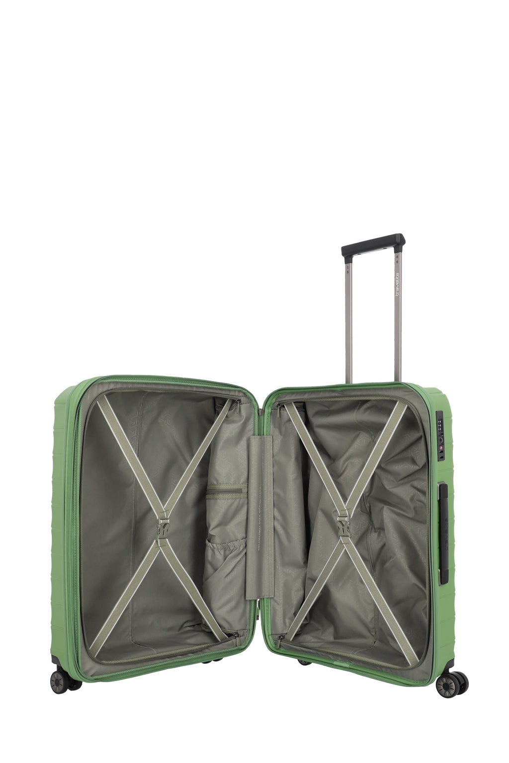 Travelite MOOBY 4w Trolley M erw., Grün
