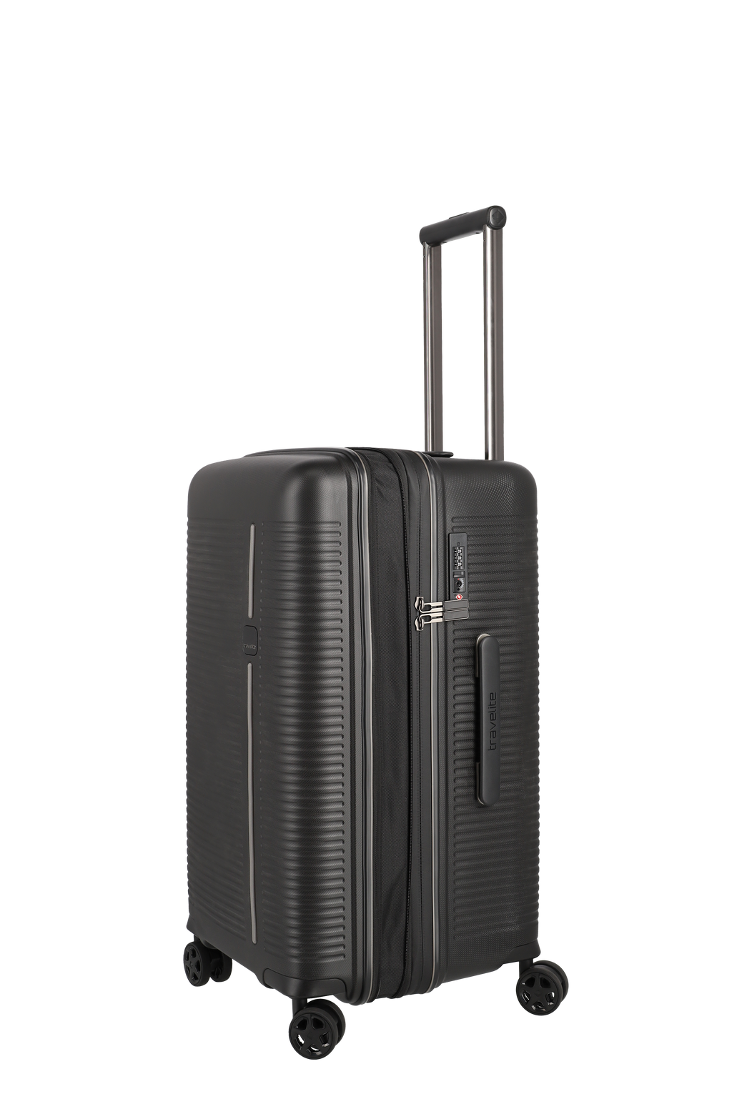 Travelite ROOMER 4w Trunk M, Schwarz – Produktansicht 3