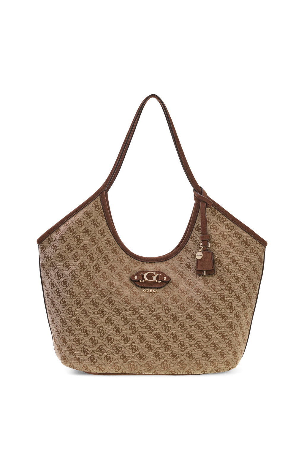 GUESS Accessories GUESS Damen-Shopper Samantha Girlfriend Tote – Latte Logo/Brown LATTE LOGO/BROWN · Bild 1