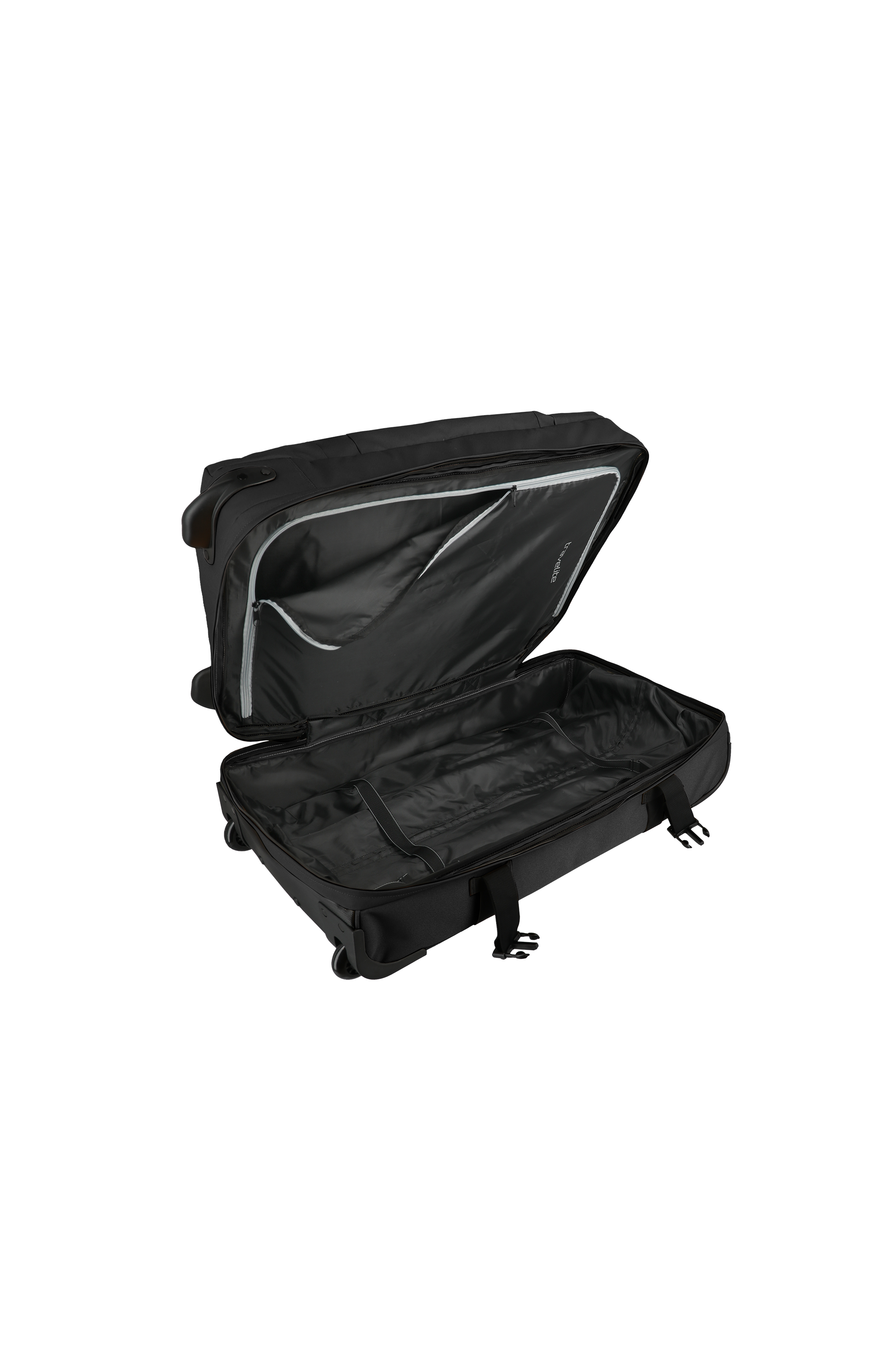 Travelite BOLONIA Rollenreisetasche S, Schwarz – Innenansicht