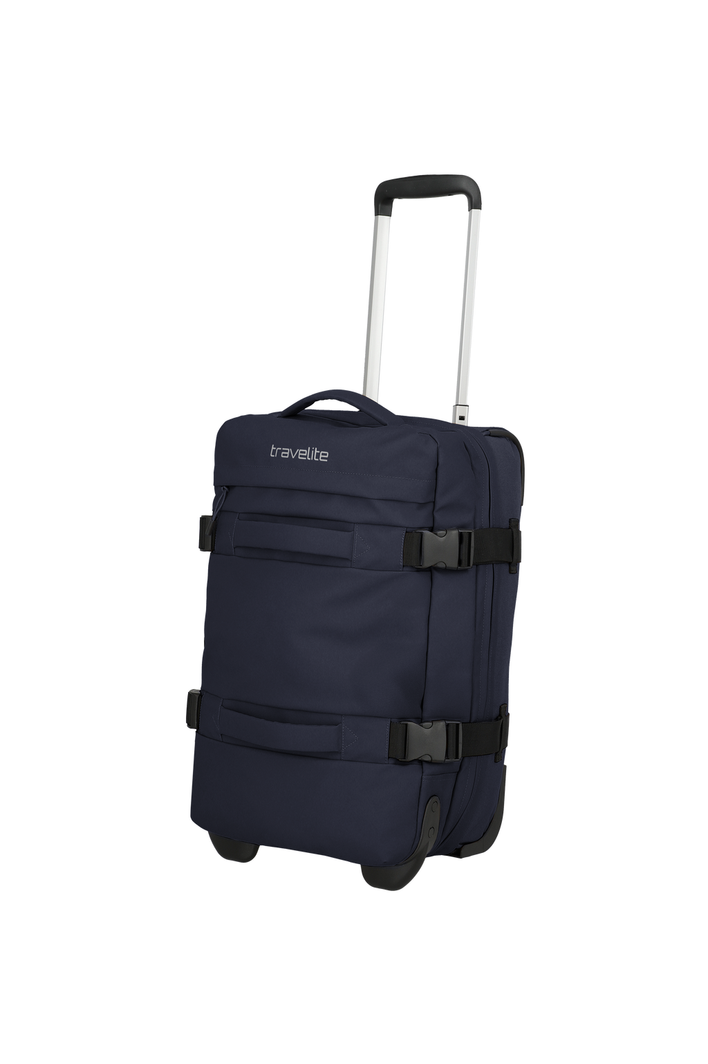 Travelite BOLONIA Rollenreisetasche S, Navy – Schrägansicht