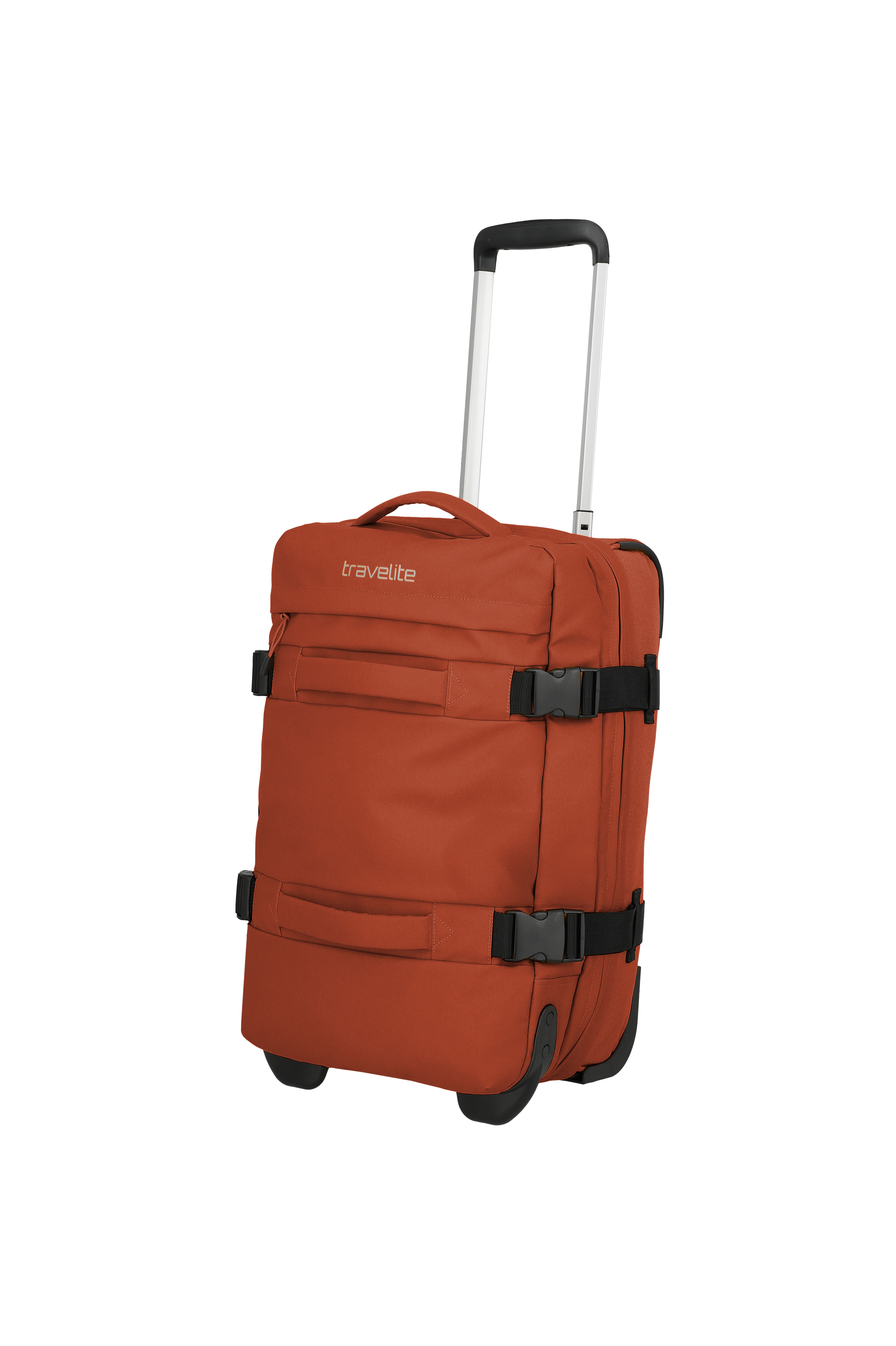 Travelite BOLONIA Rollenreisetasche S, Orange – Schrägansicht