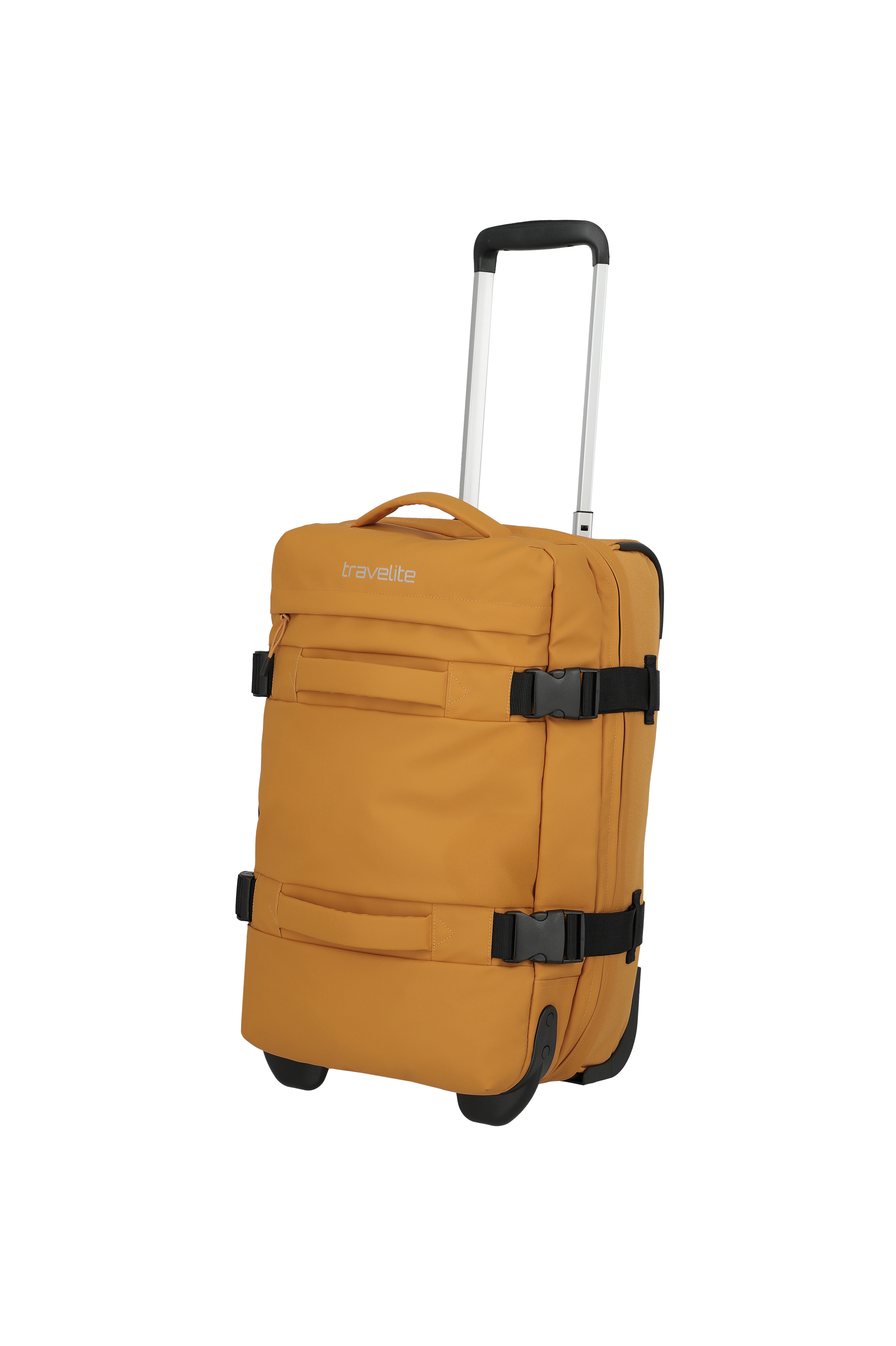 Travelite BOLONIA Rollenreisetasche S, Gelb – Schrägansicht