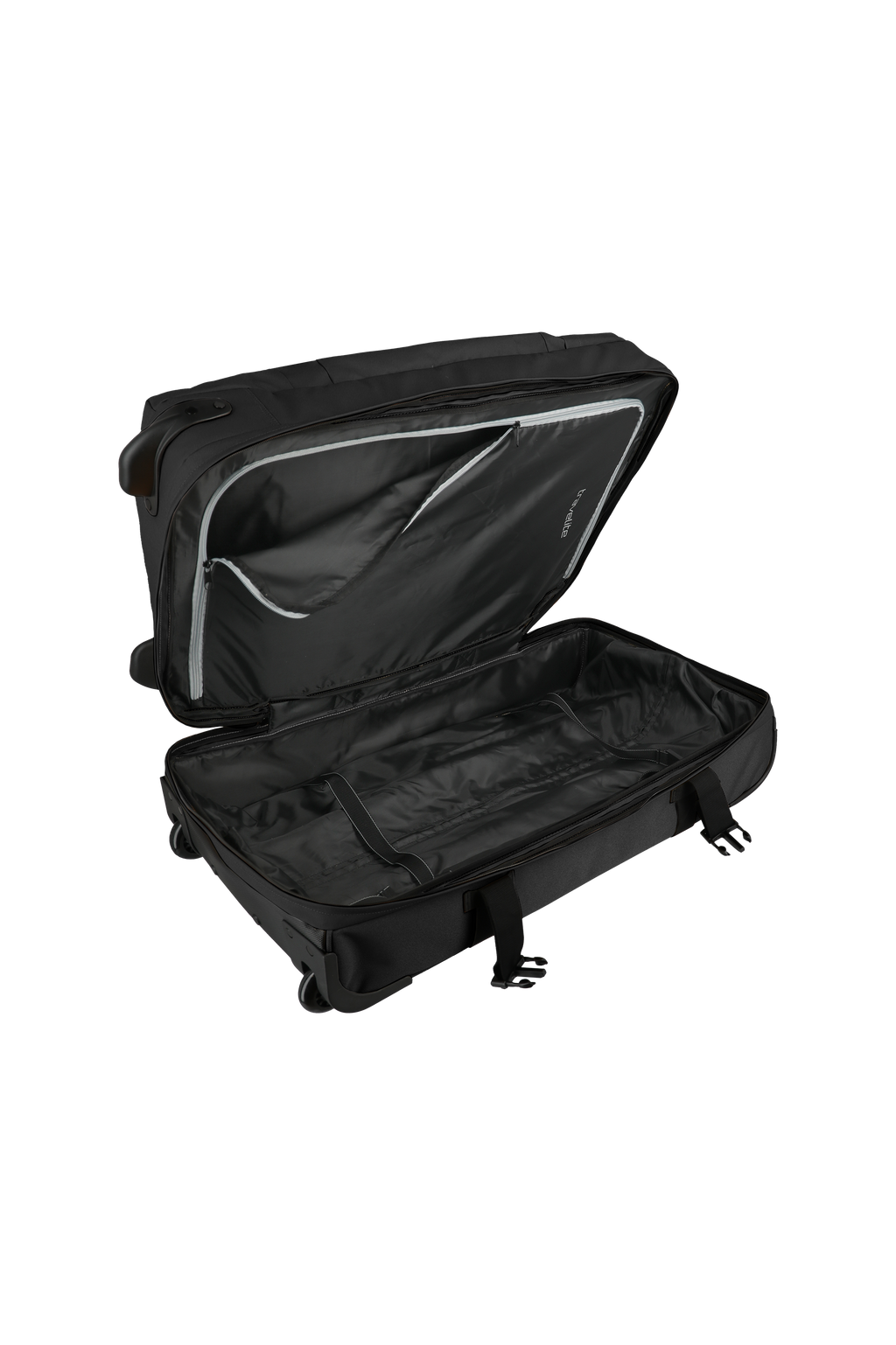 Travelite BOLONIA Rollenreisetasche M, Schwarz – Innenansicht