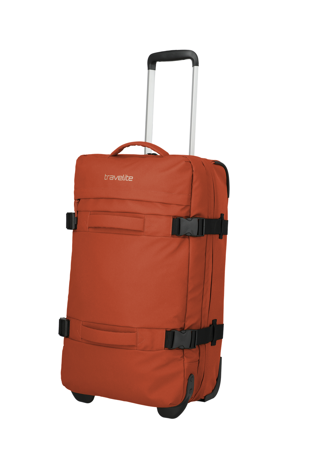 Travelite BOLONIA Rollenreisetasche M, Orange – Schrägansicht