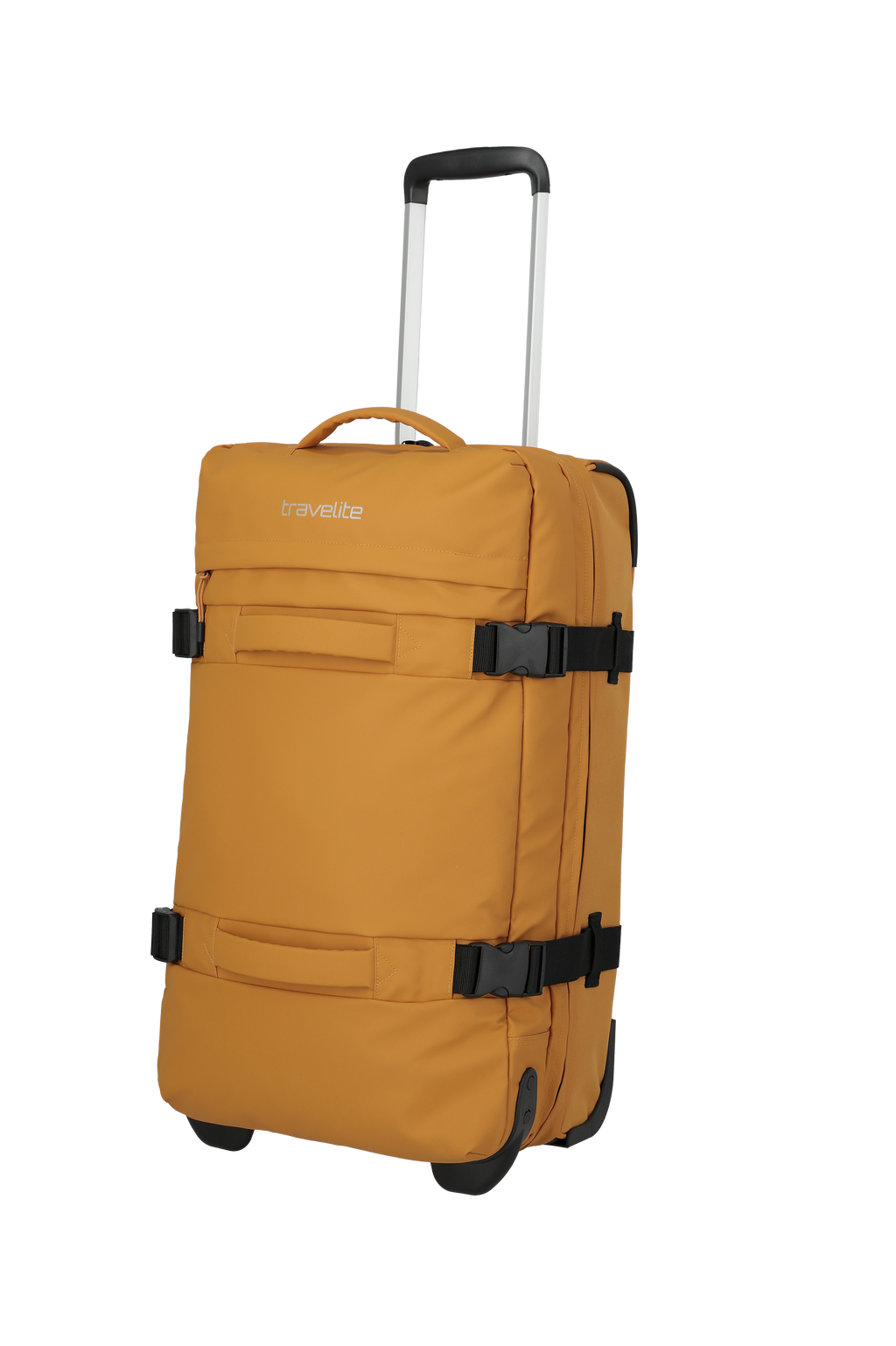 Travelite BOLONIA Rollenreisetasche M, Gelb – Schrägansicht