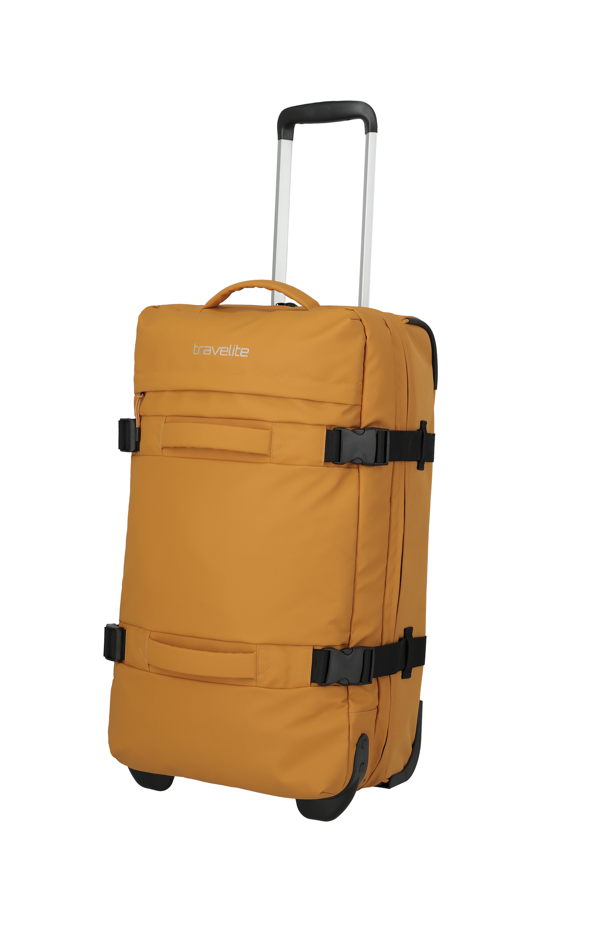Travelite BOLONIA Rollenreisetasche M, Gelb – Schrägansicht