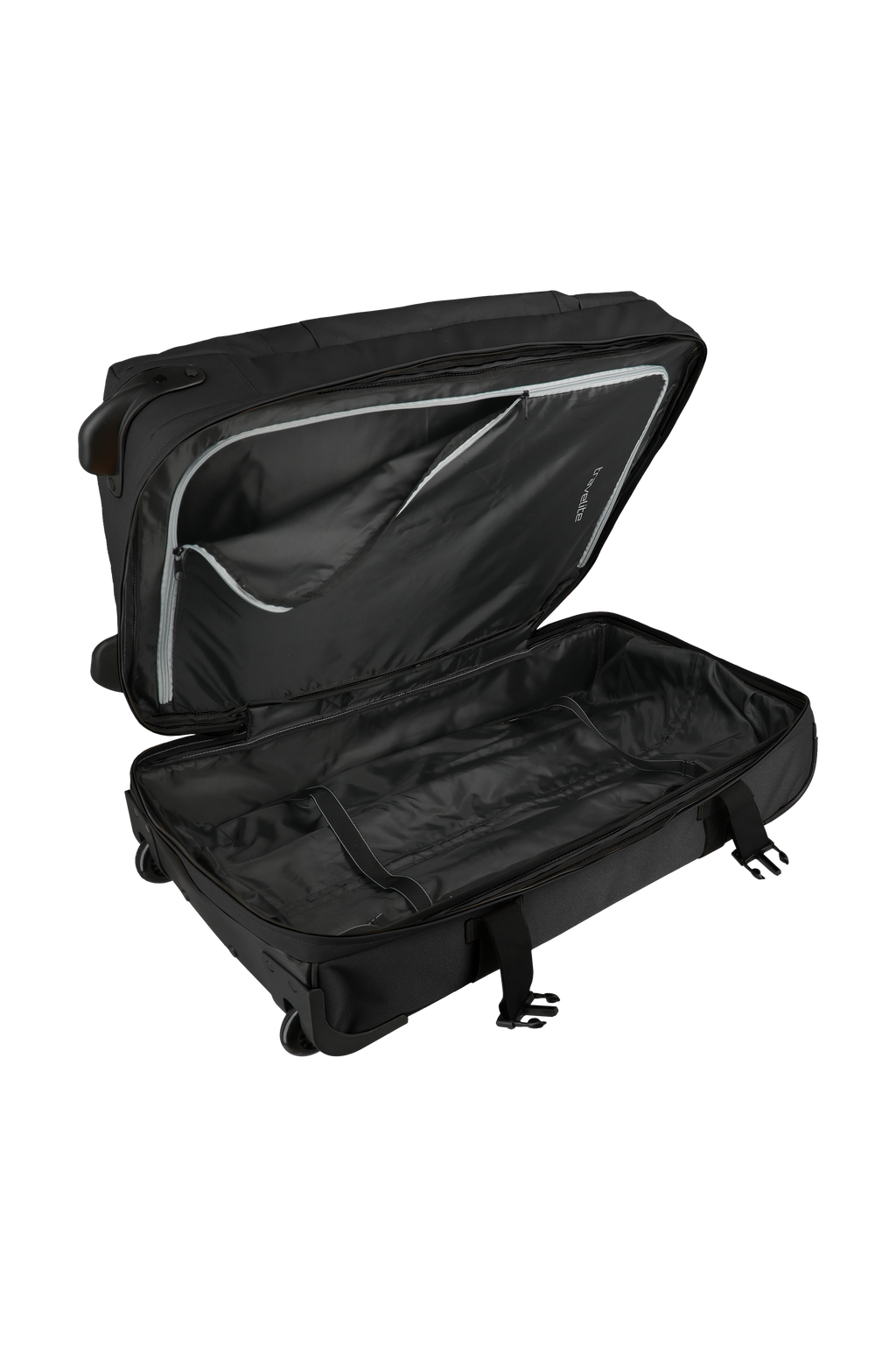 Travelite BOLONIA Rollenreisetasche L, Schwarz – Innenansicht