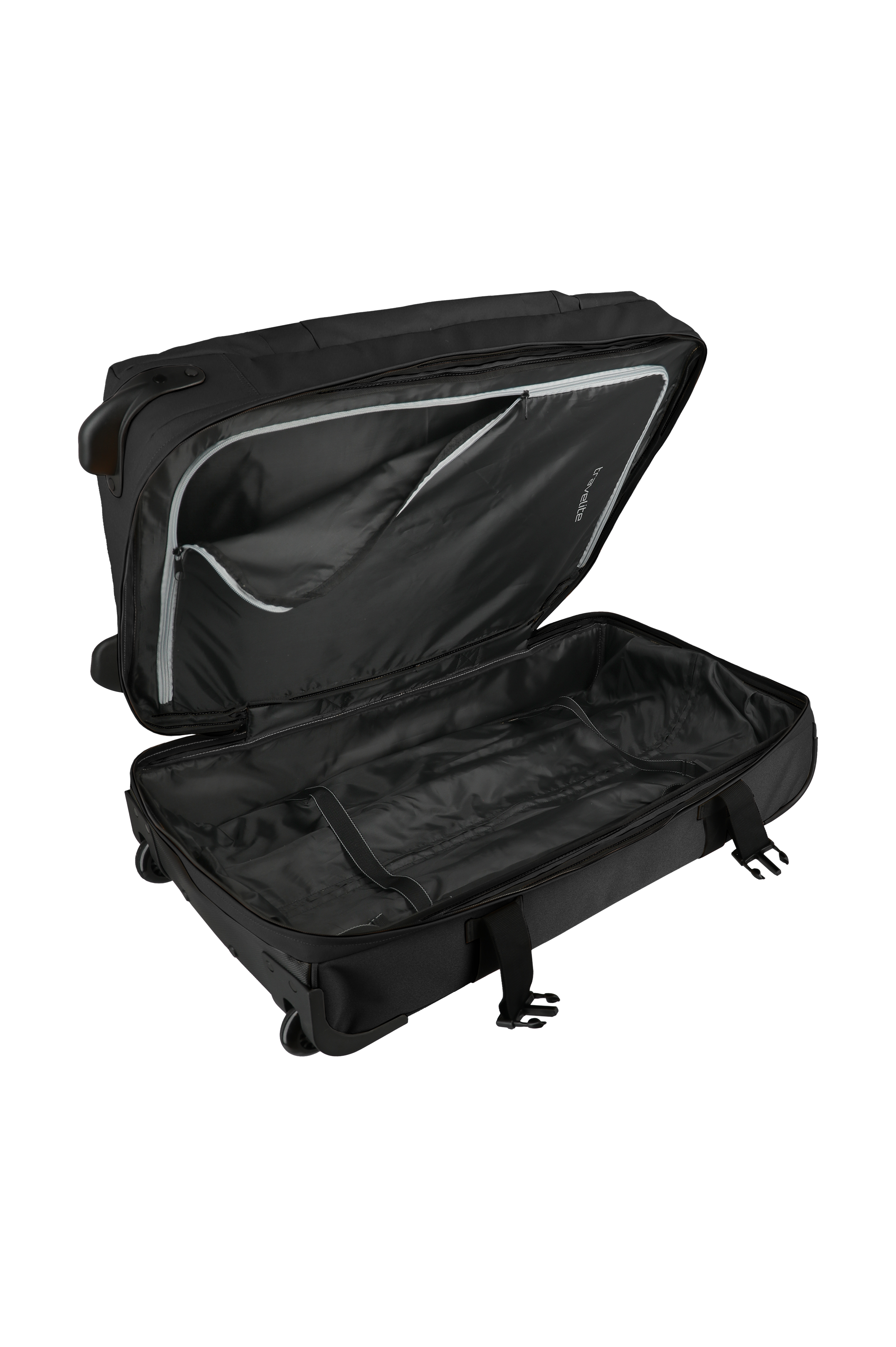 Travelite BOLONIA Rollenreisetasche L, Schwarz – Innenansicht