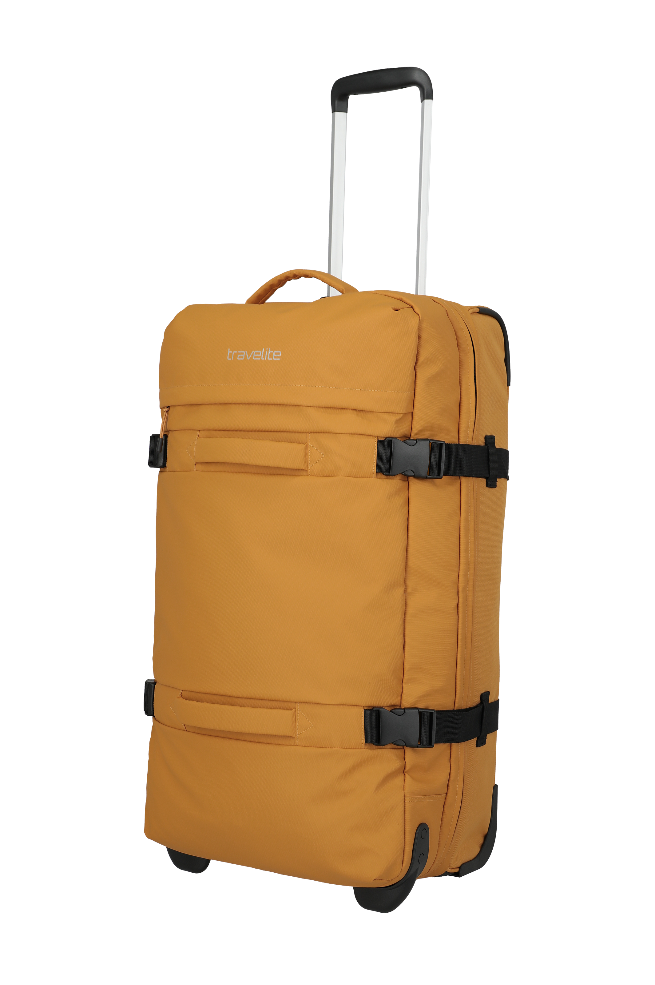 Travelite BOLONIA Rollenreisetasche L, Gelb – Schrägansicht