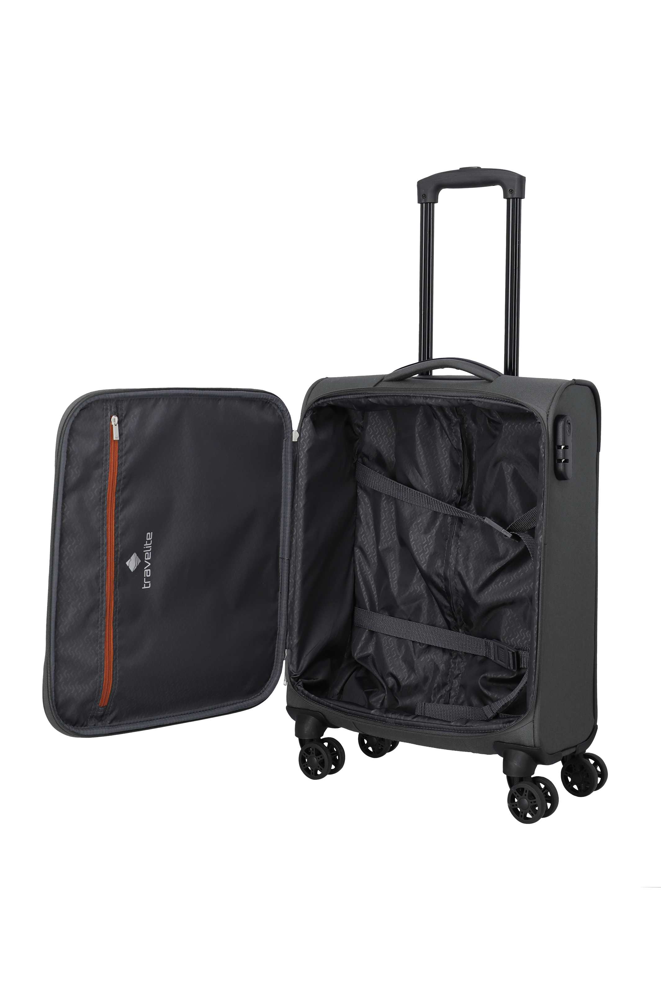 Travelite PRIEGO 4w Trolley S, Anthrazit – Produktansicht 6