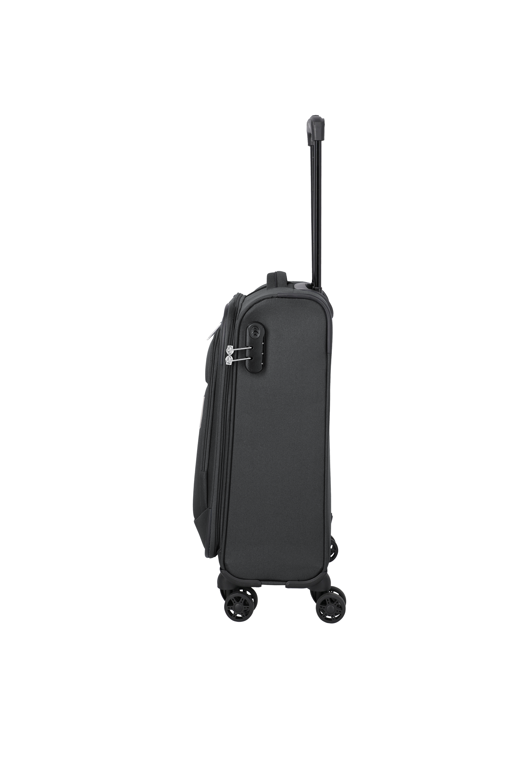 Travelite PRIEGO 4w Trolley S, Anthrazit – Seitenansicht