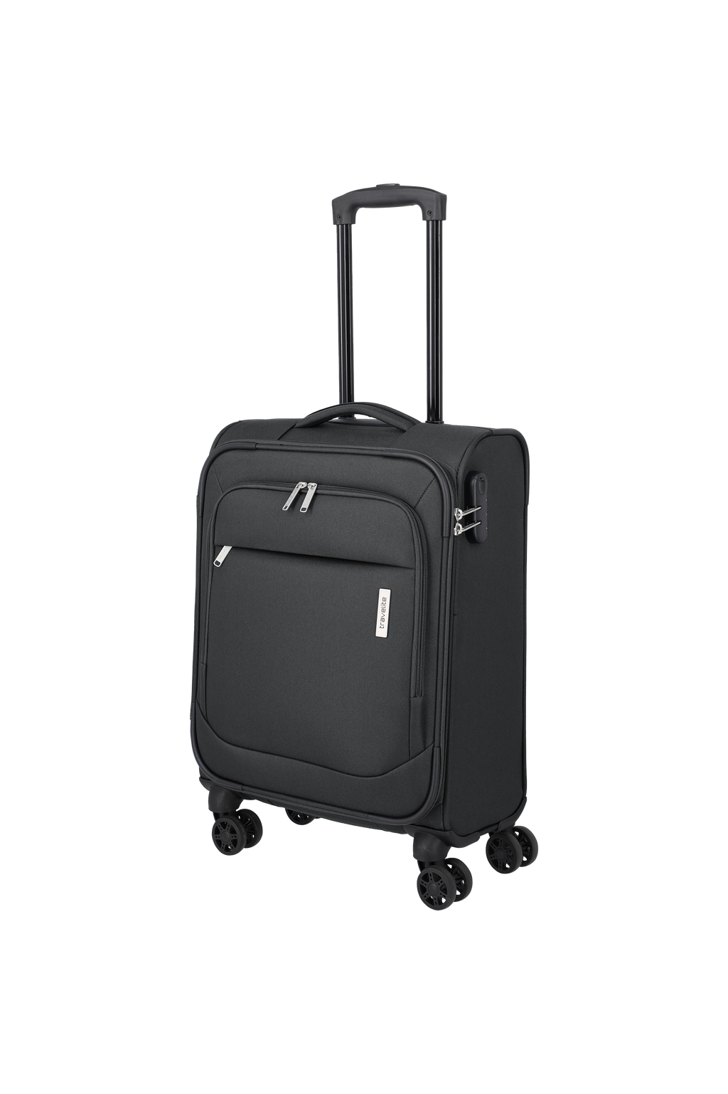 Travelite PRIEGO 4w Trolley S, Anthrazit – Schrägansicht