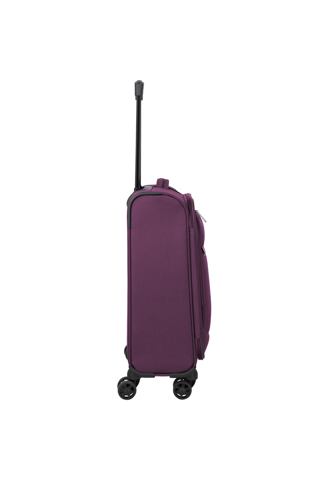 Travelite PRIEGO 4w Trolley S, Berry – Seitenansicht