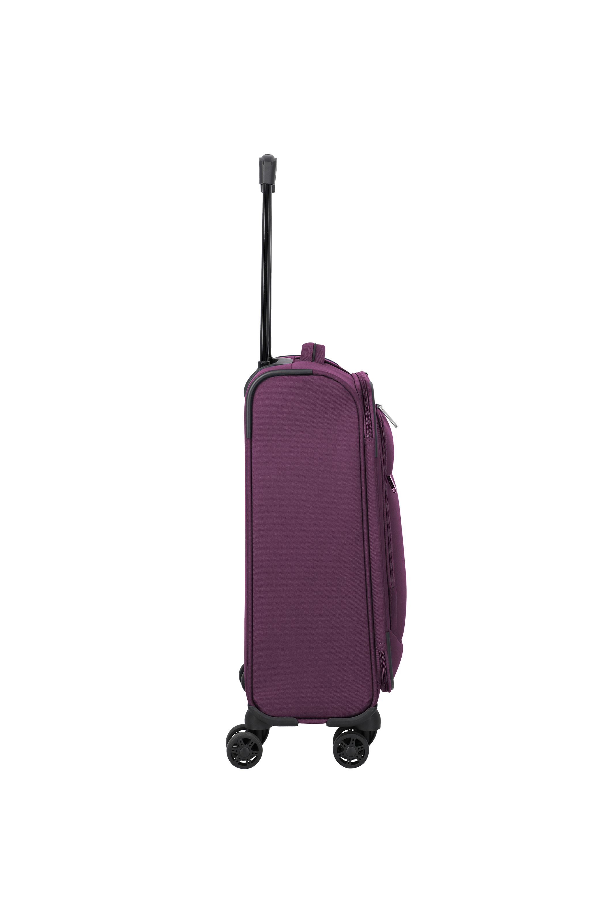 Travelite PRIEGO 4w Trolley S, Berry – Seitenansicht