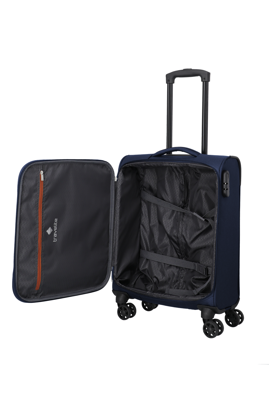 Travelite PRIEGO 4w Trolley S, Navy – Produktansicht 6