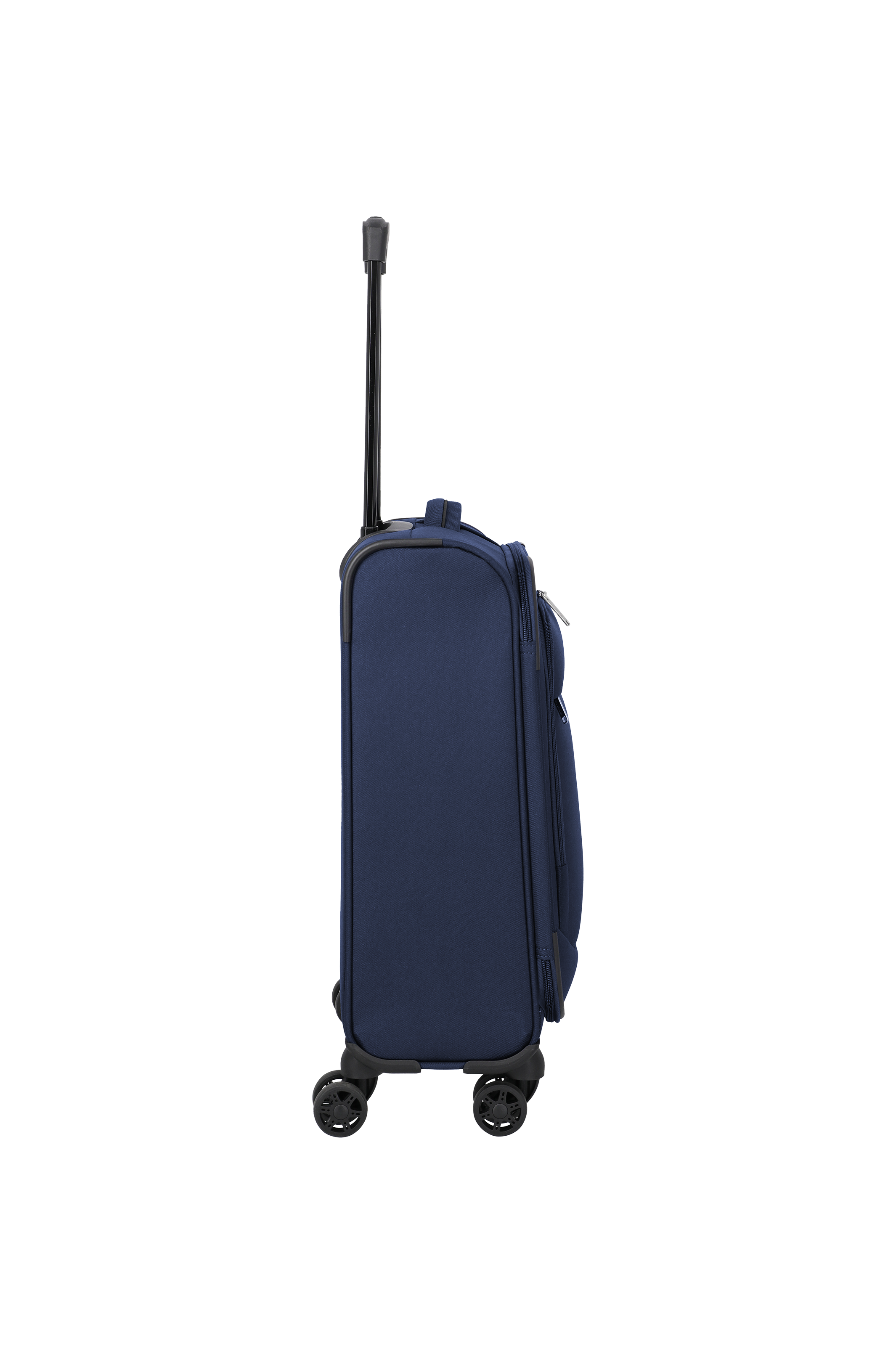 Travelite PRIEGO 4w Trolley S, Navy – Seitenansicht