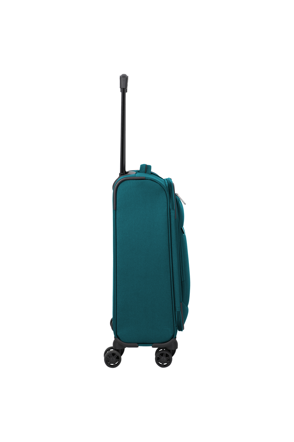 Travelite PRIEGO 4w Trolley S, Petrol – Seitenansicht