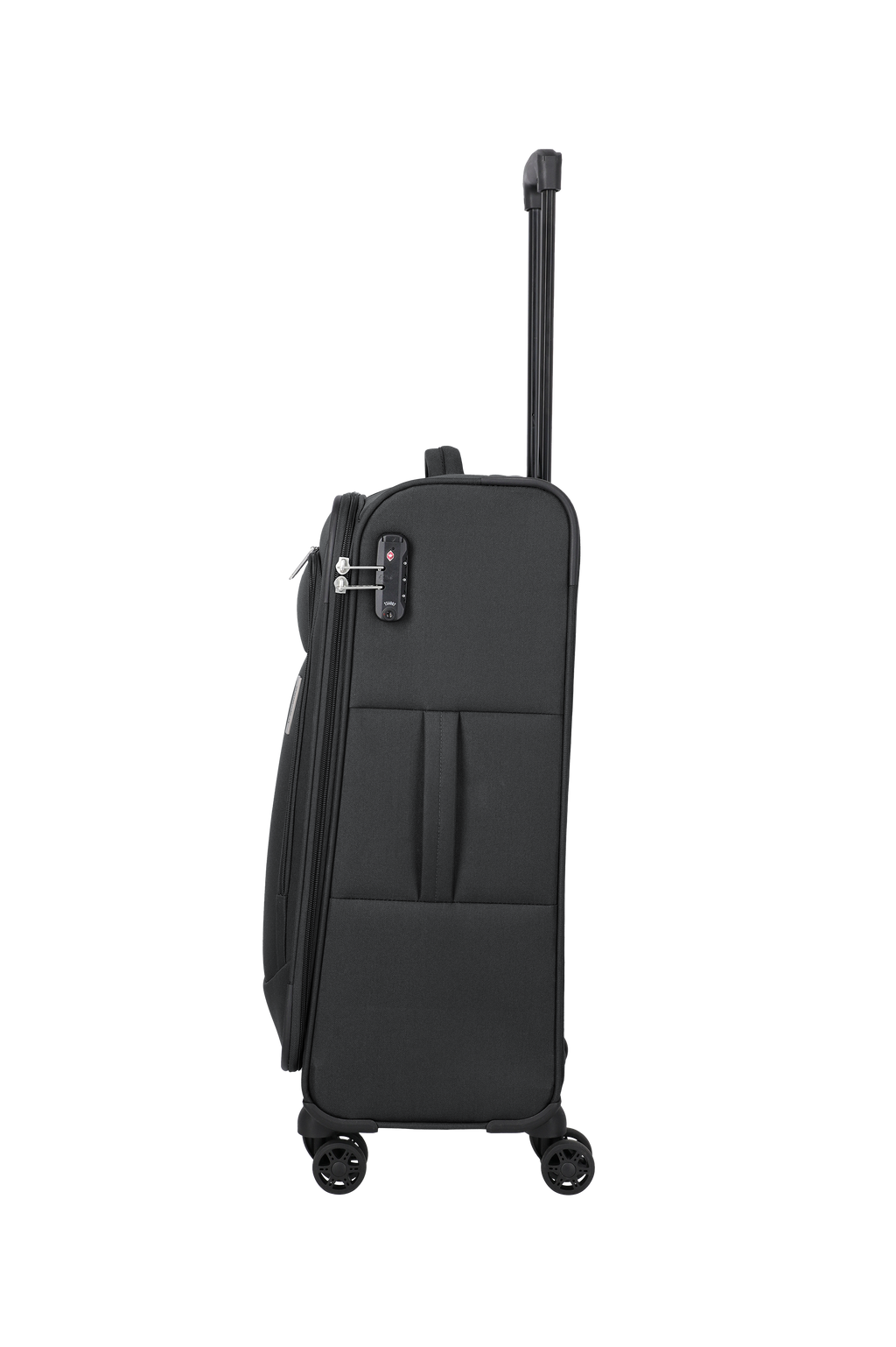 Travelite PRIEGO 4w Trolley M, Anthrazit – Seitenansicht